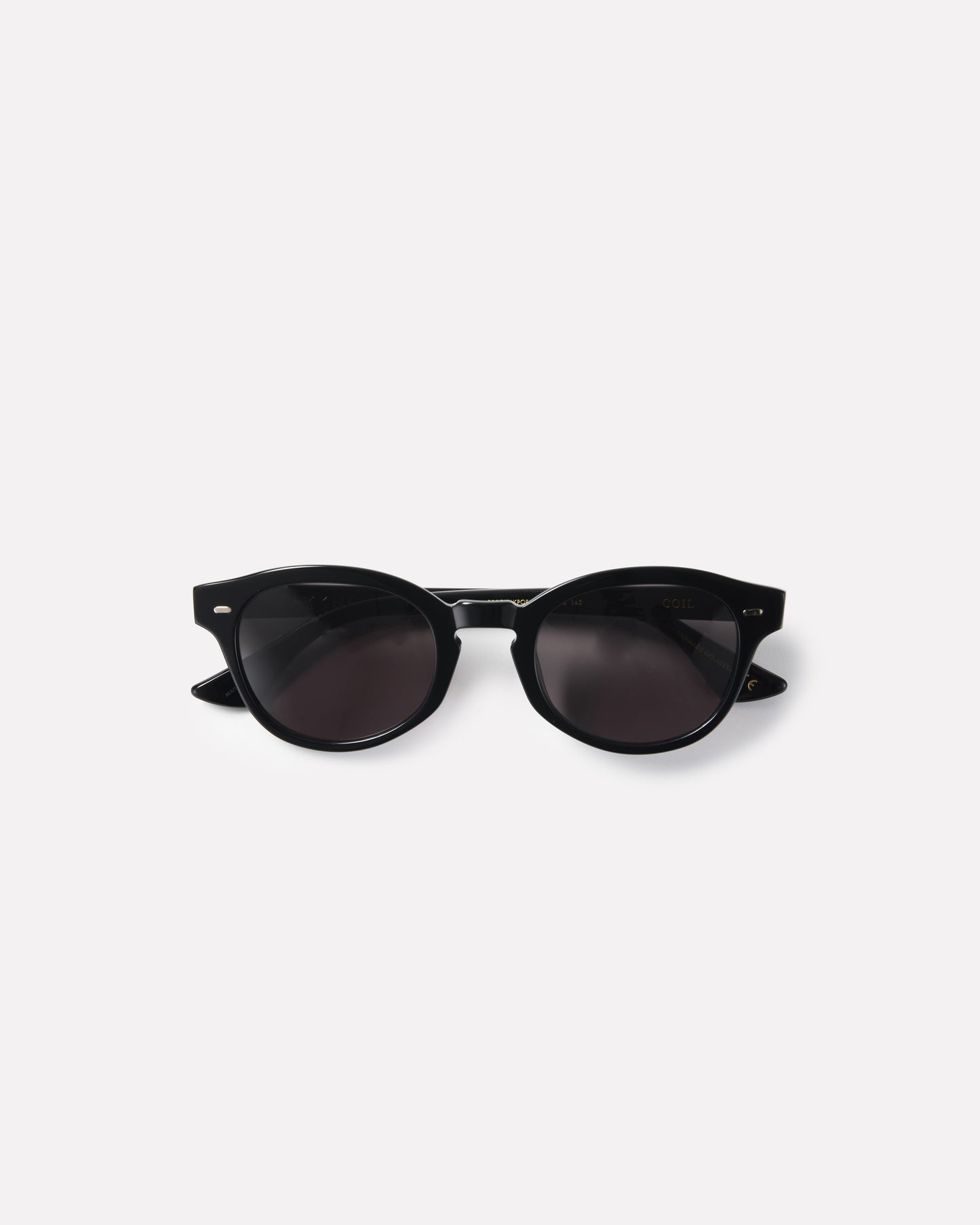 Coil Black Polished/Black Sunglasses
