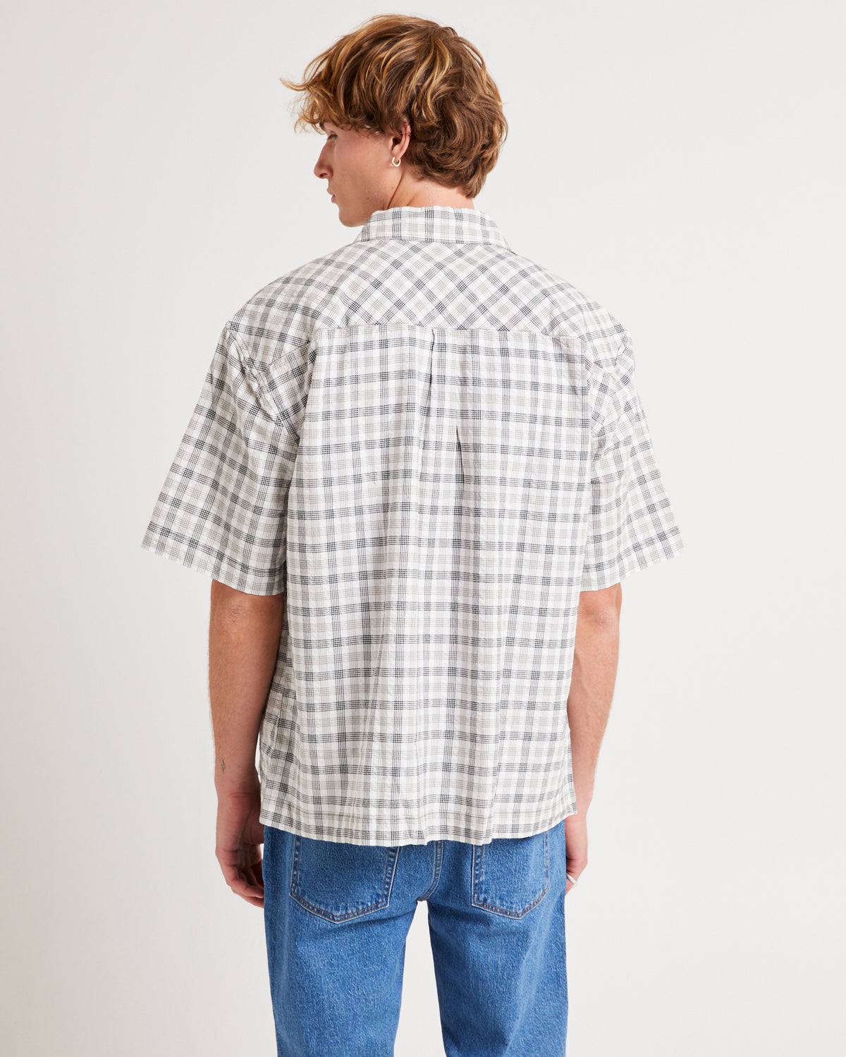 Leo Short Sleeve Shirt BLACK/WHITE
