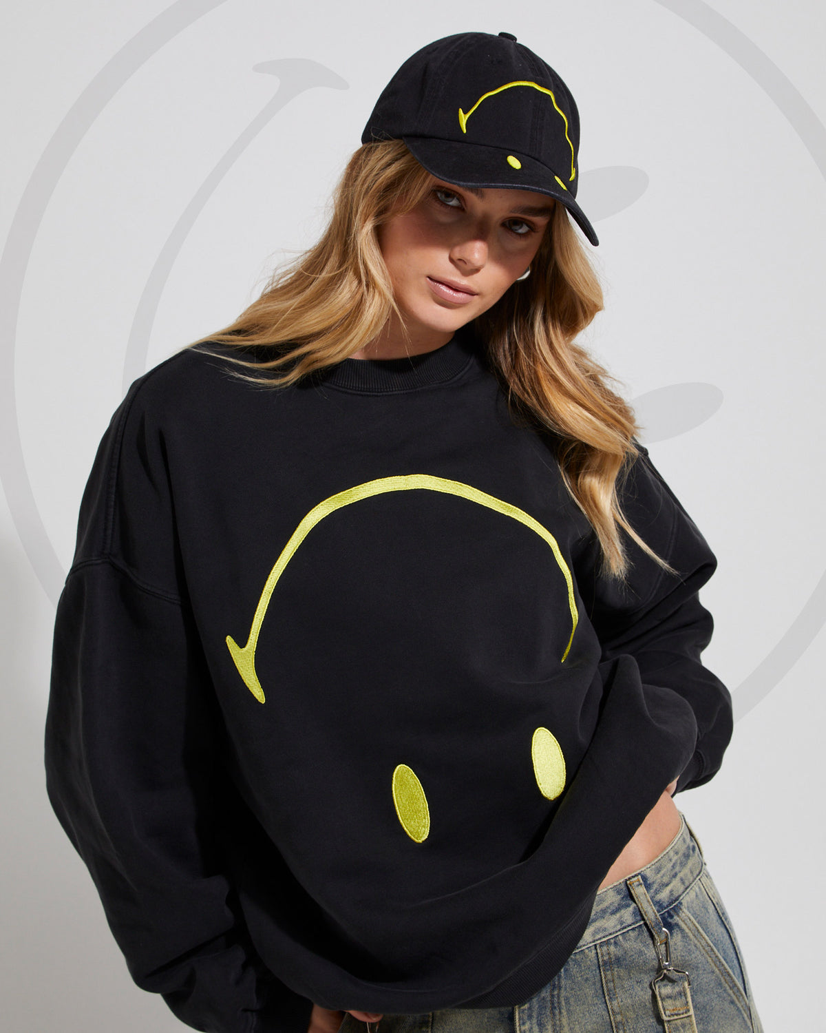 Insight x Smiley Beam Crew VINTAGE BLACK