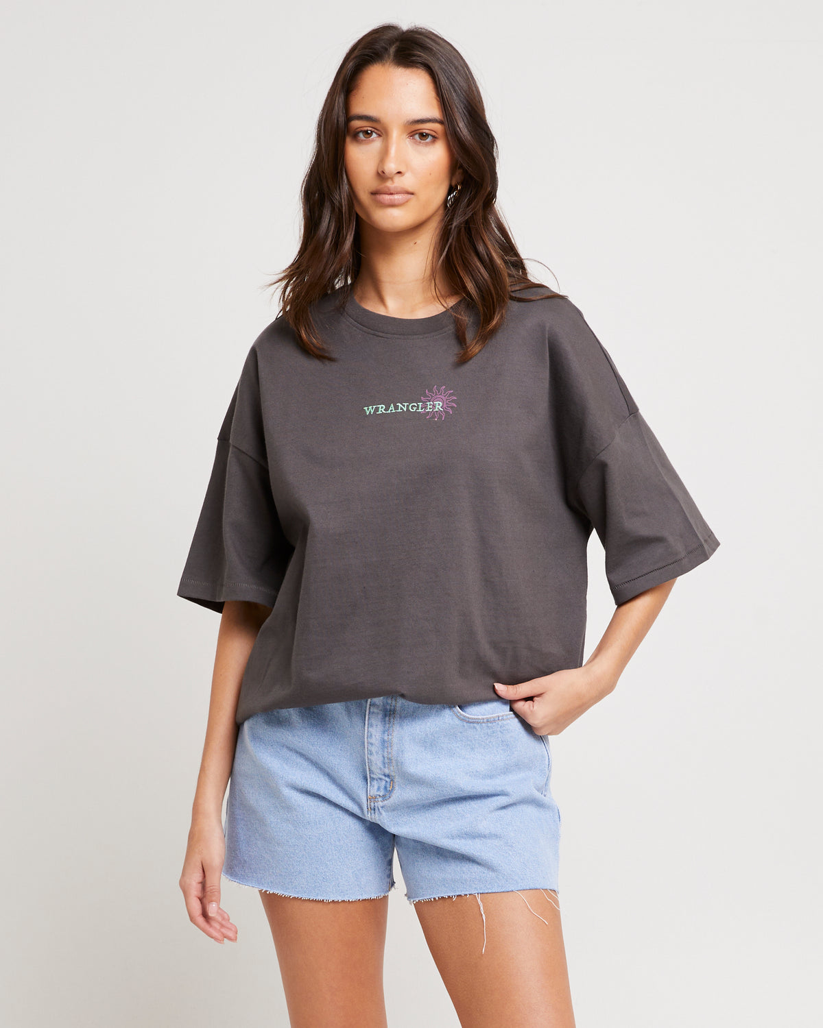 Spiralling Boxy Slouch T-Shirt SIATE