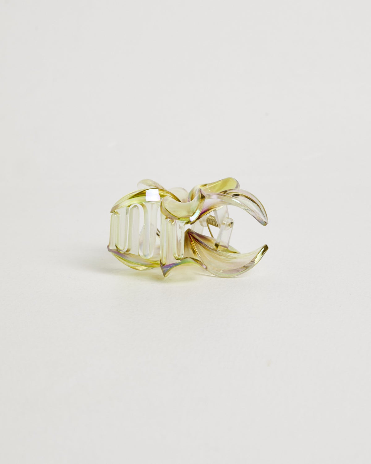 Metallic Flower Clip YELLOW