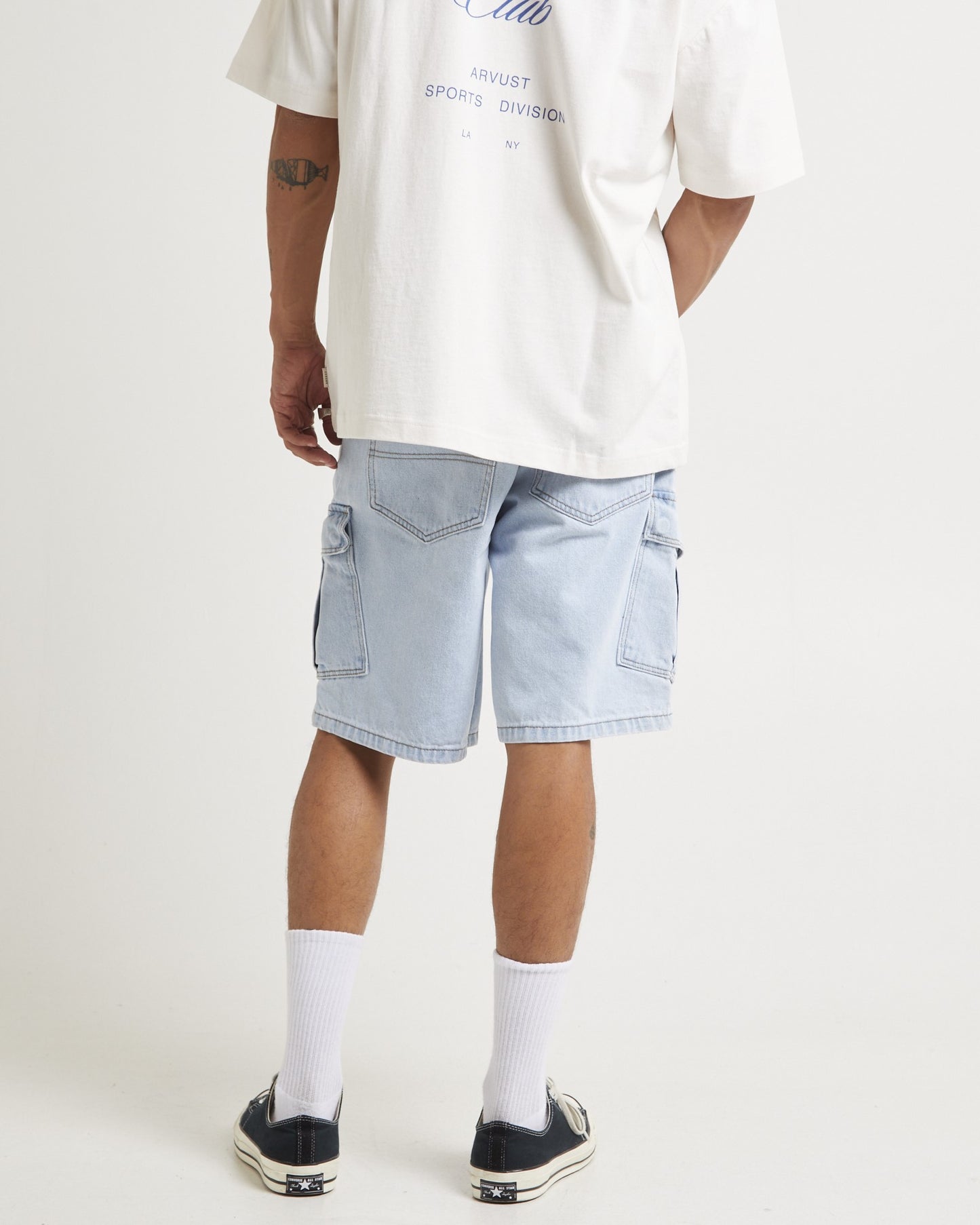 A5 Baggy Denim Cargo Shorts Judd