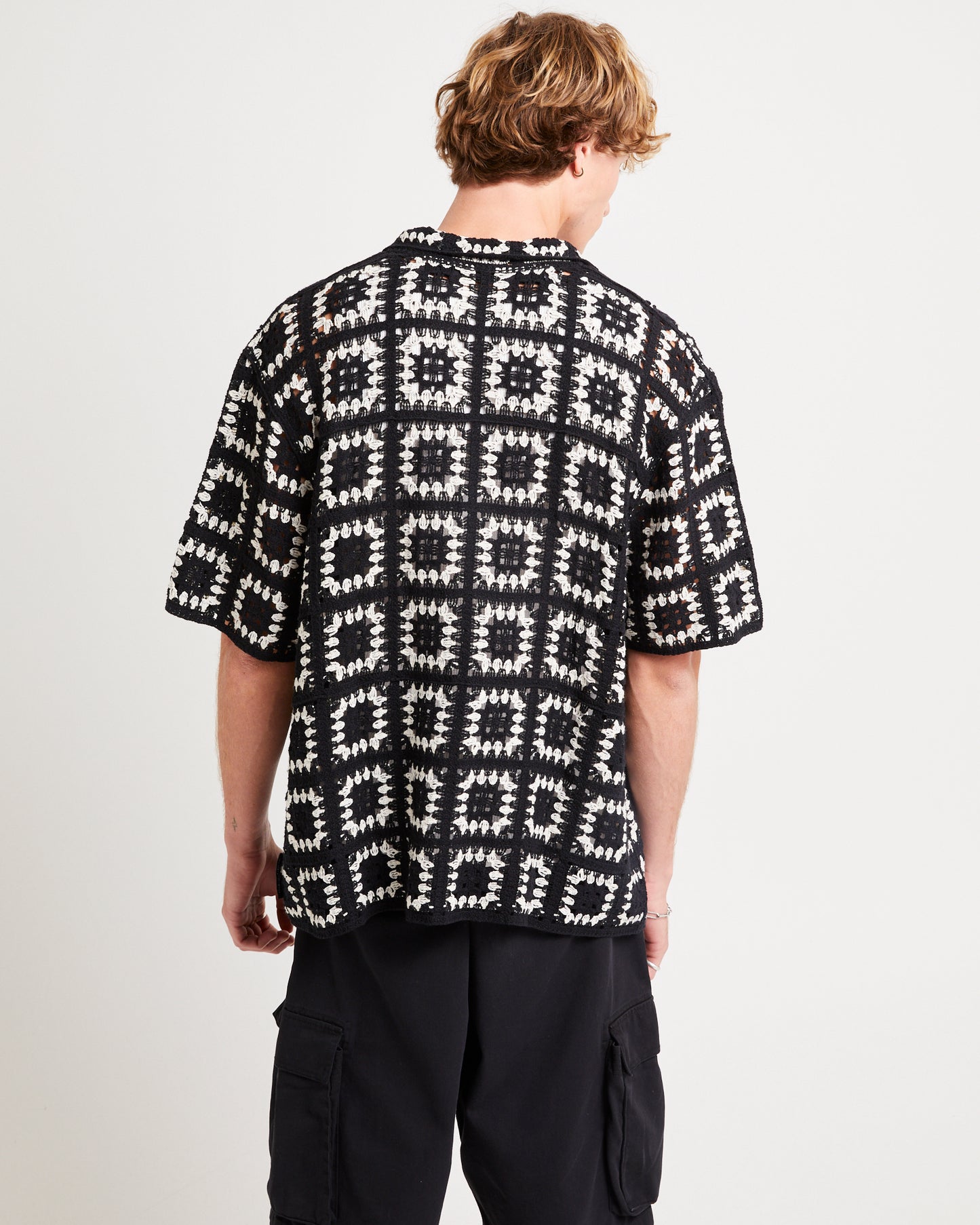 Crochet Short Sleeves Shirt