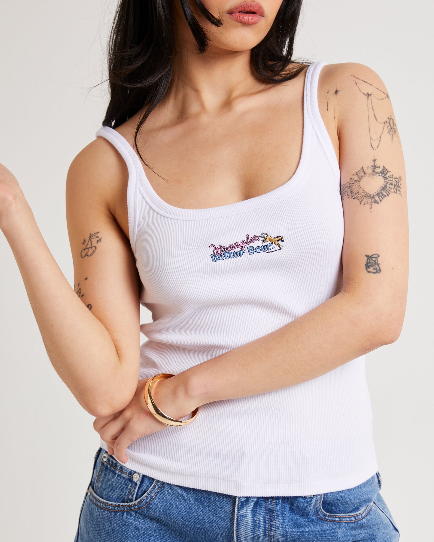 Wrangler x Better Beer Kicked Staple Rib Cami