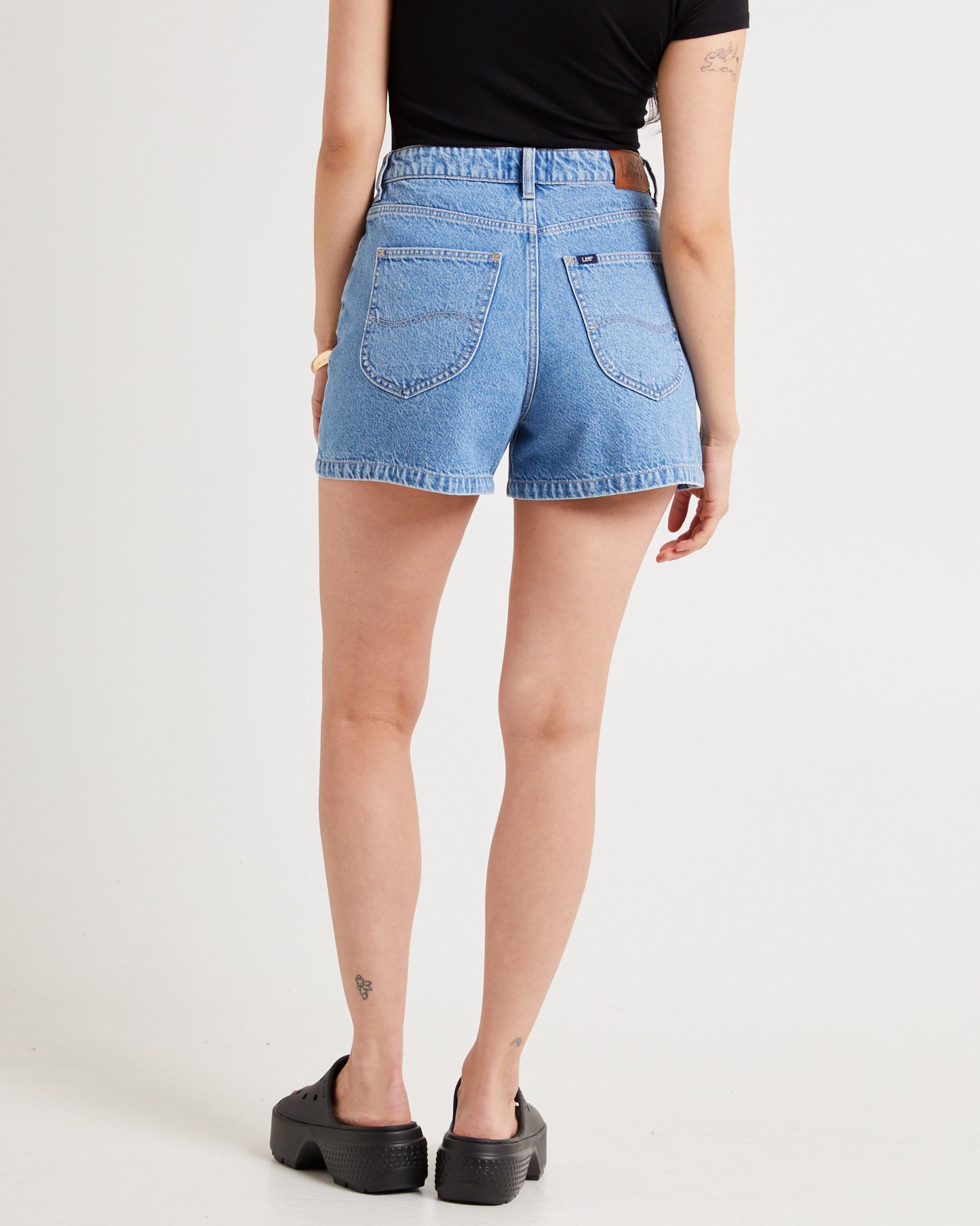 High Relaxed Denim Shorts