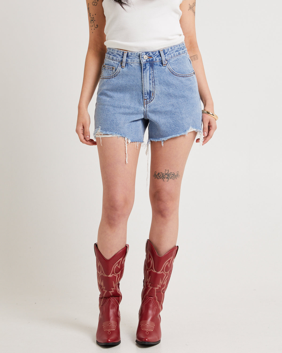 Frankie A-Line Denim Shorts MID 90'S