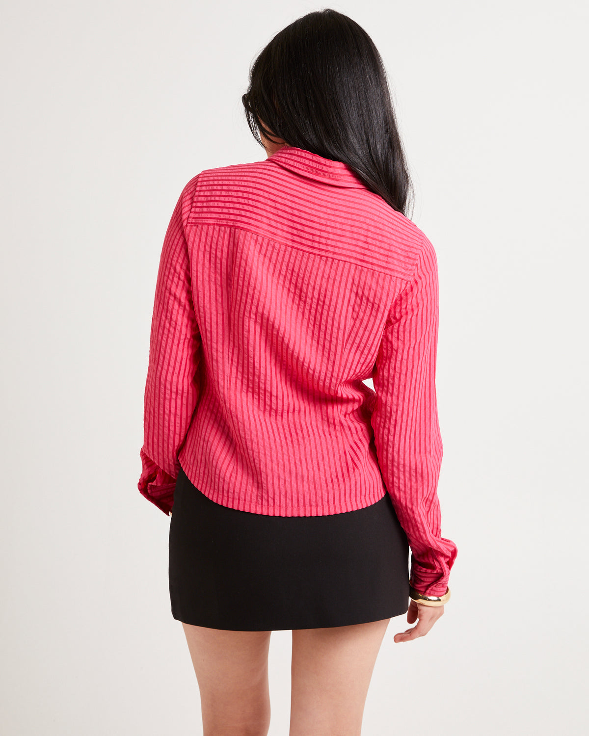 Dharia Long Sleeve Shirt PINK STRIPE
