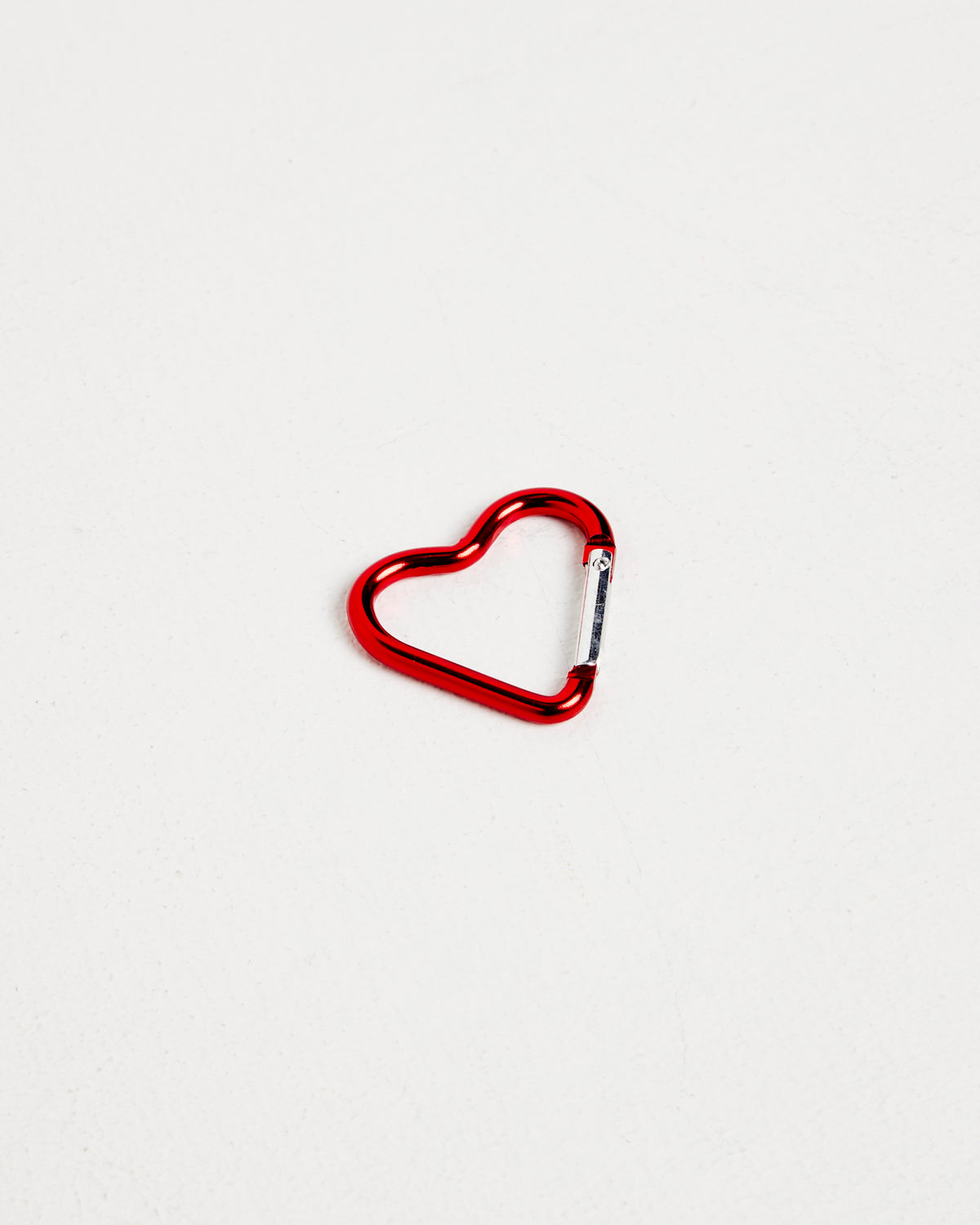 Heart Carabiner Keyring RED