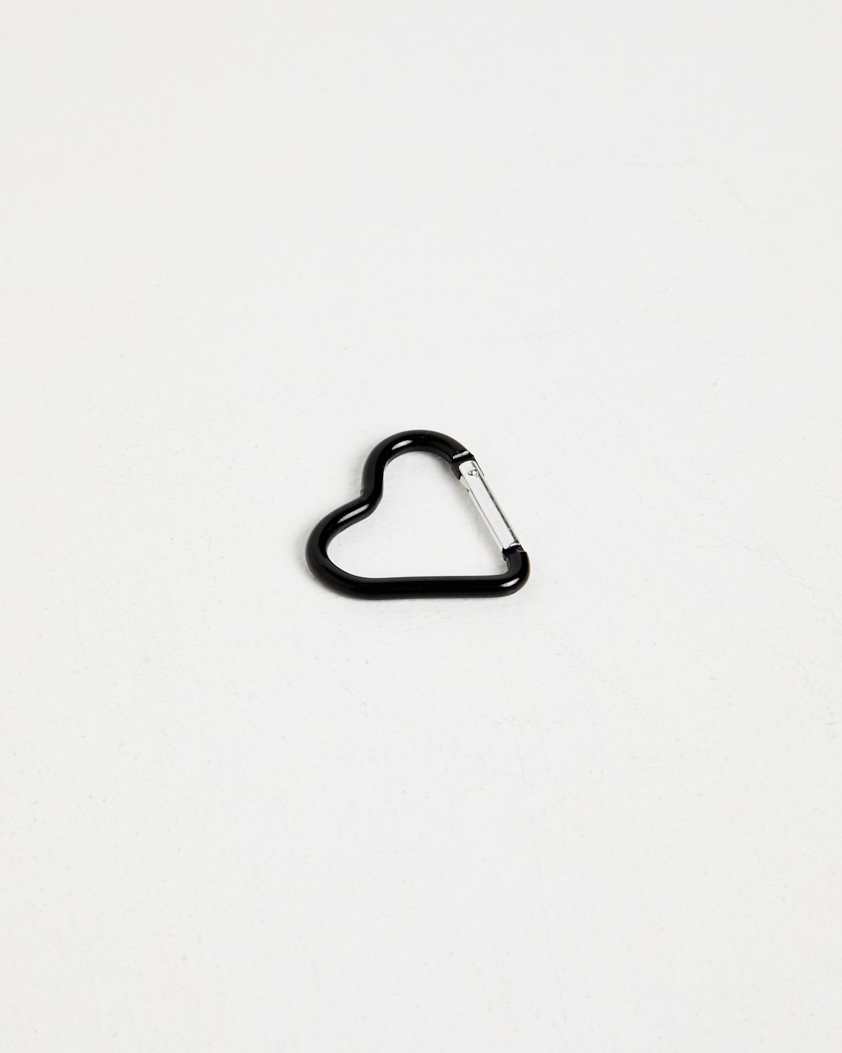 Heart Carabiner Keyring BLACK