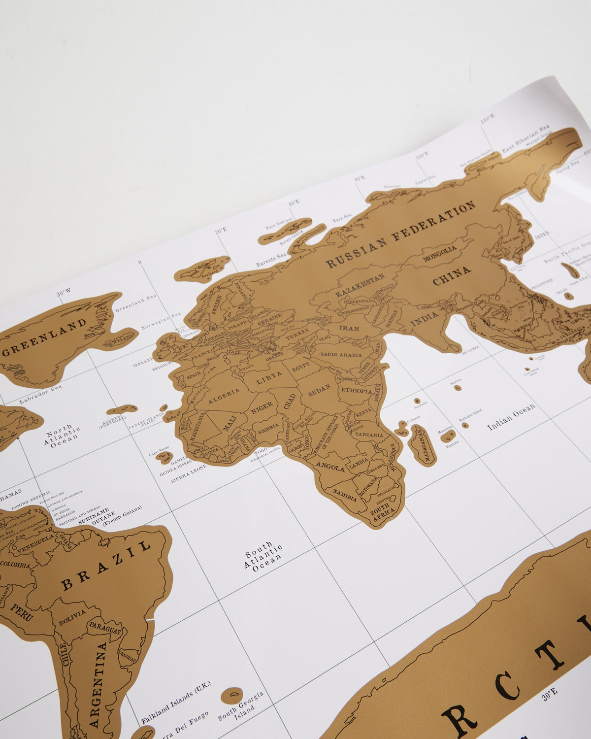 World Scratch Map ASSORTED