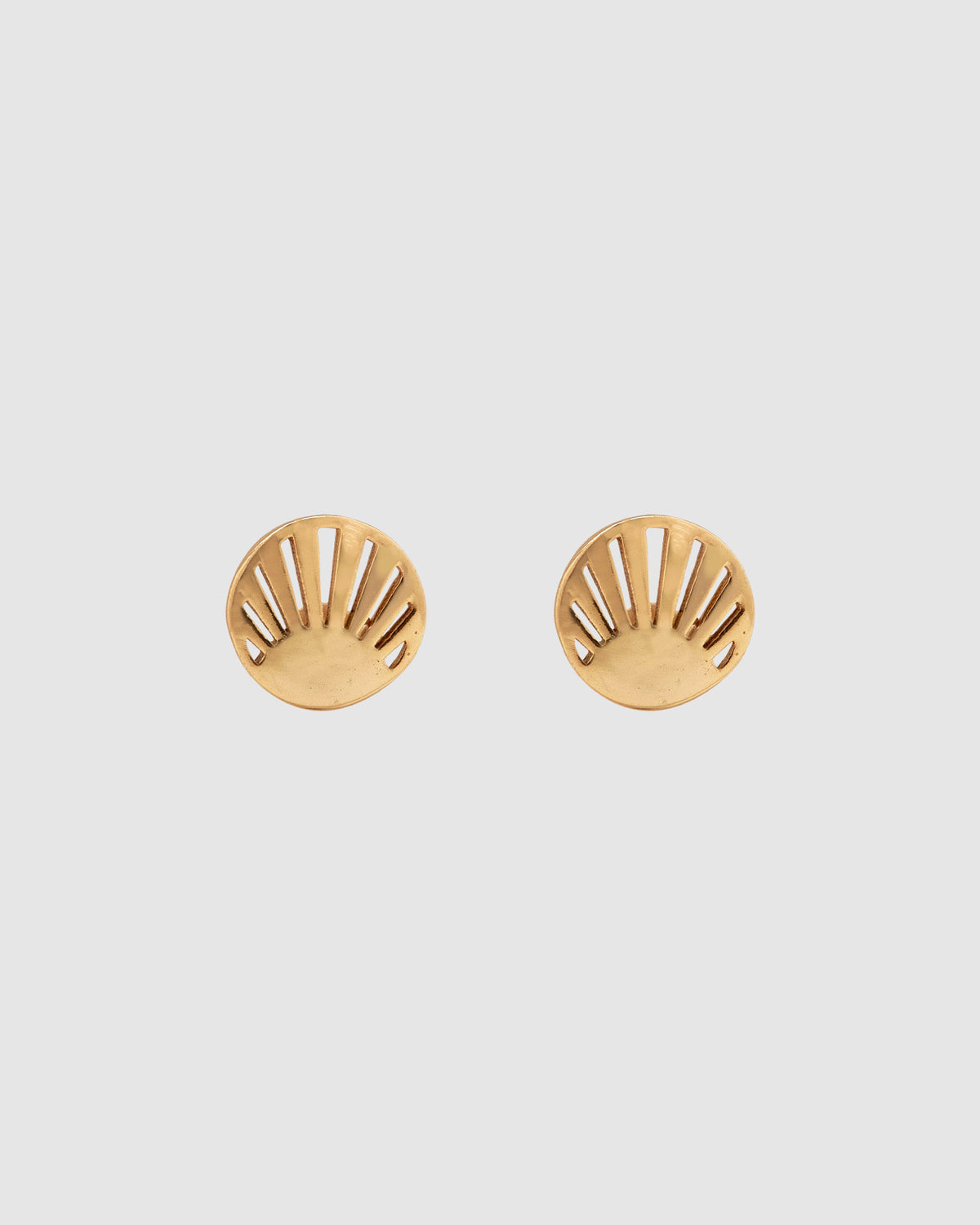Cutout Sunburst Stud Earrings GOLD