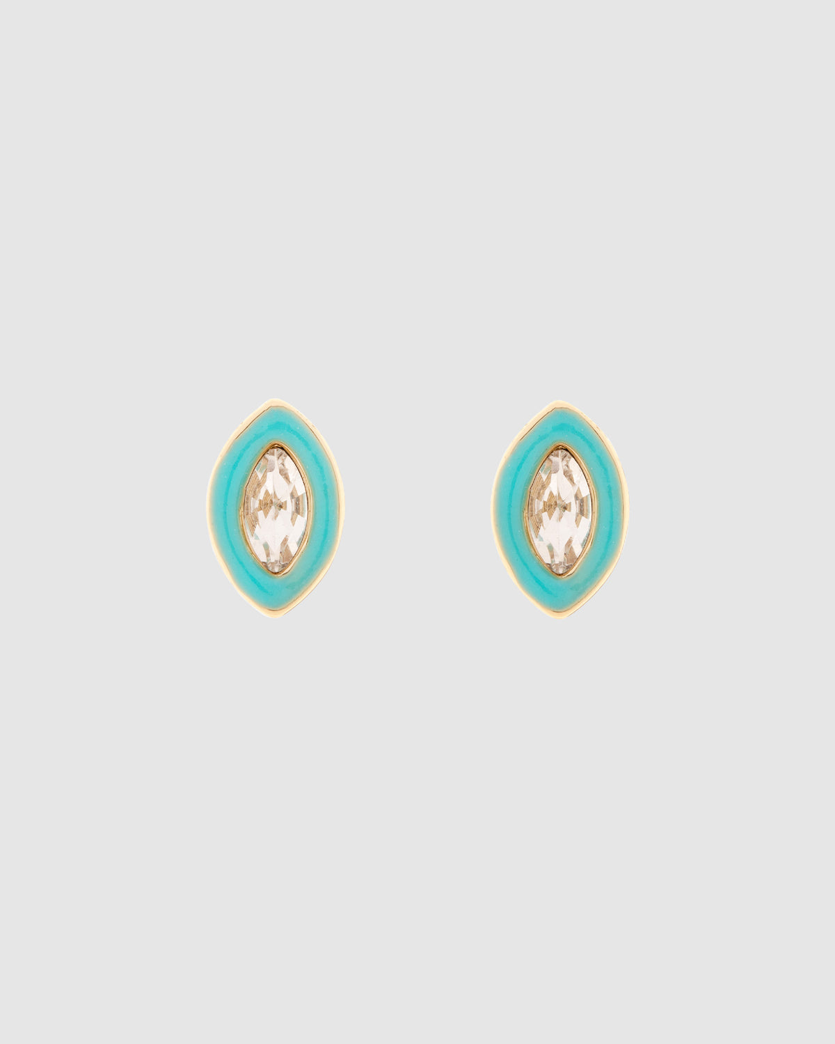 Cerulean Stud Gold Earrings GOLD