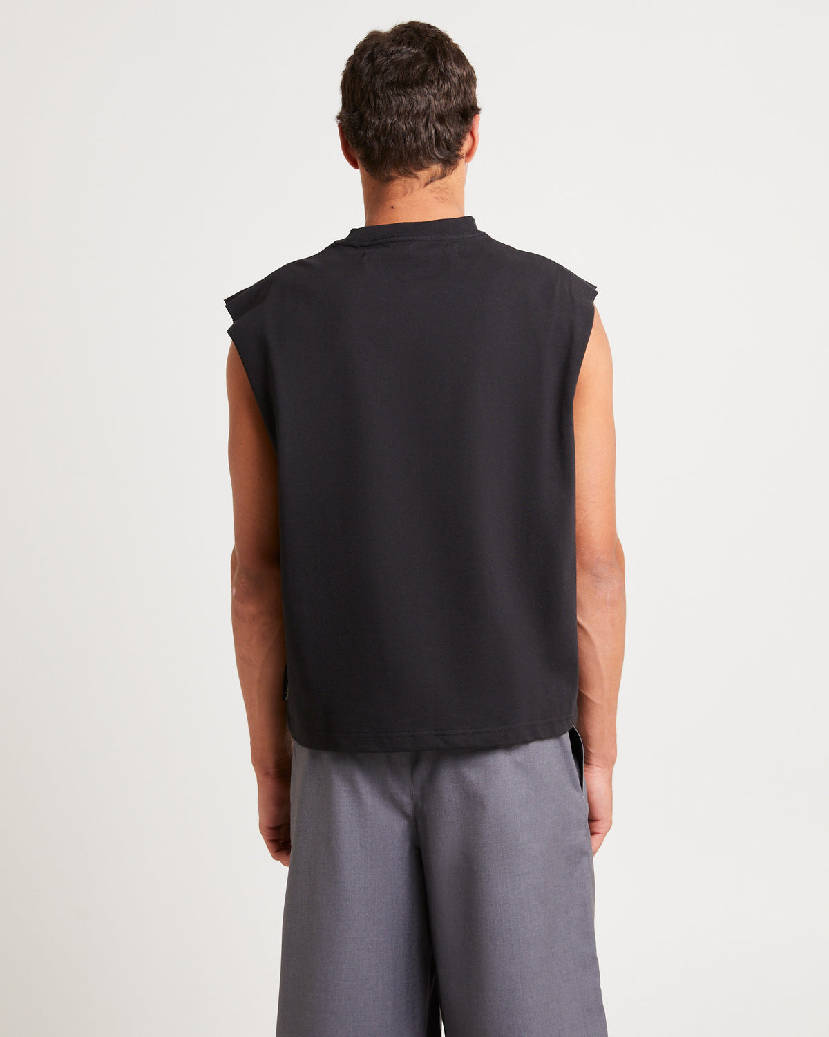 Box Sleeveless T-Shirt BLACK