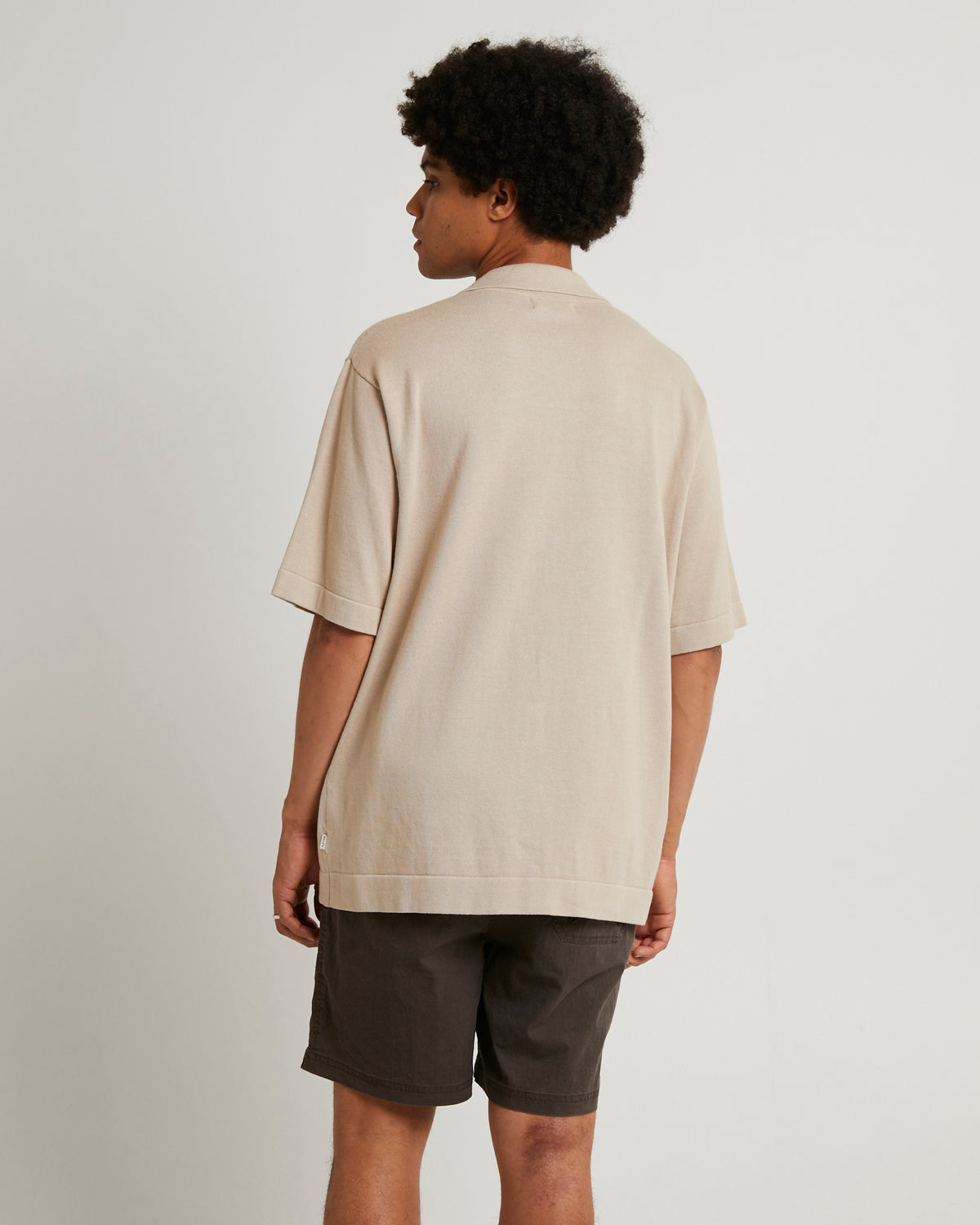 Bowler Knit Classic Shirt STONE