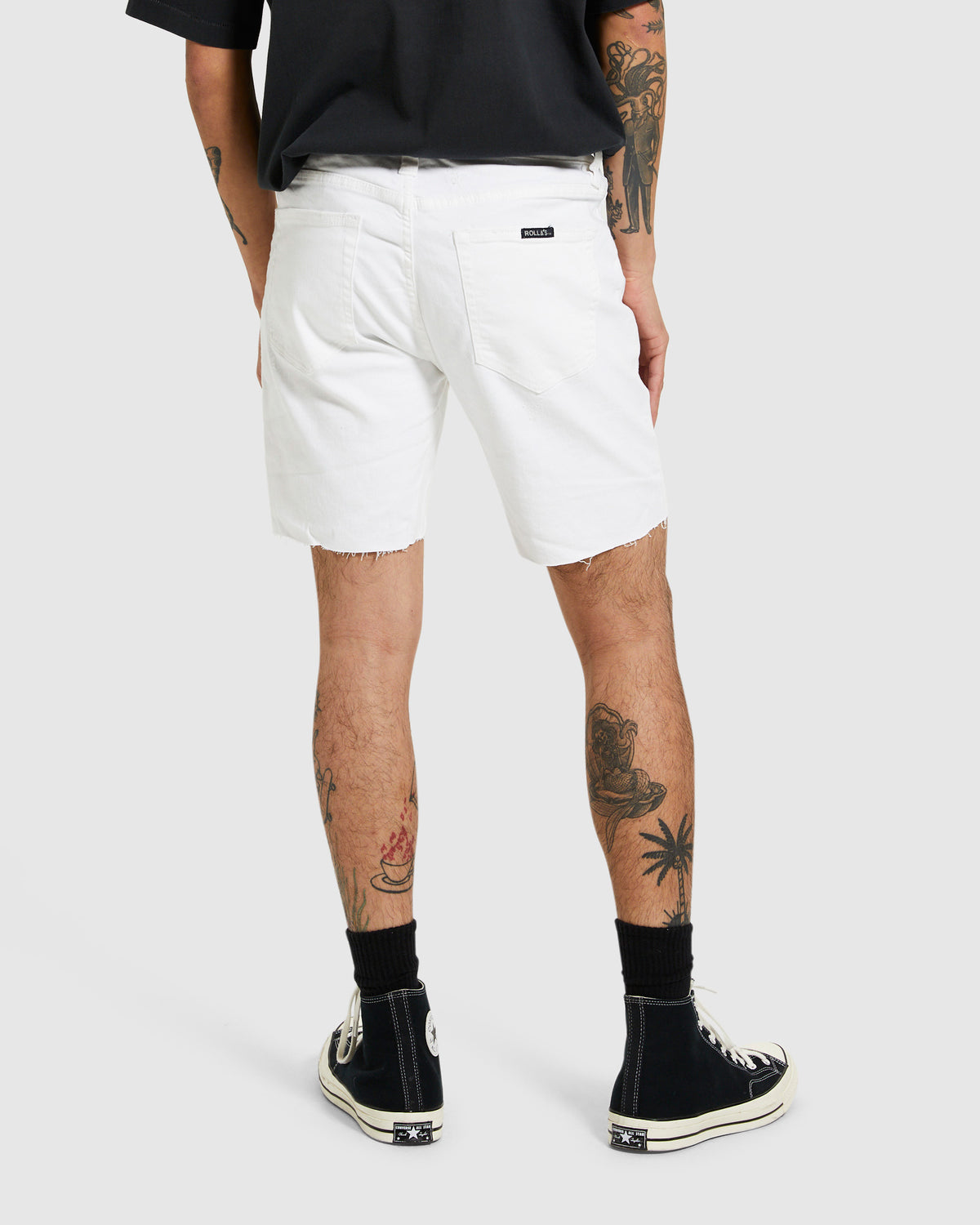 Tim Slim Denim Shorts Blow Out DENIM