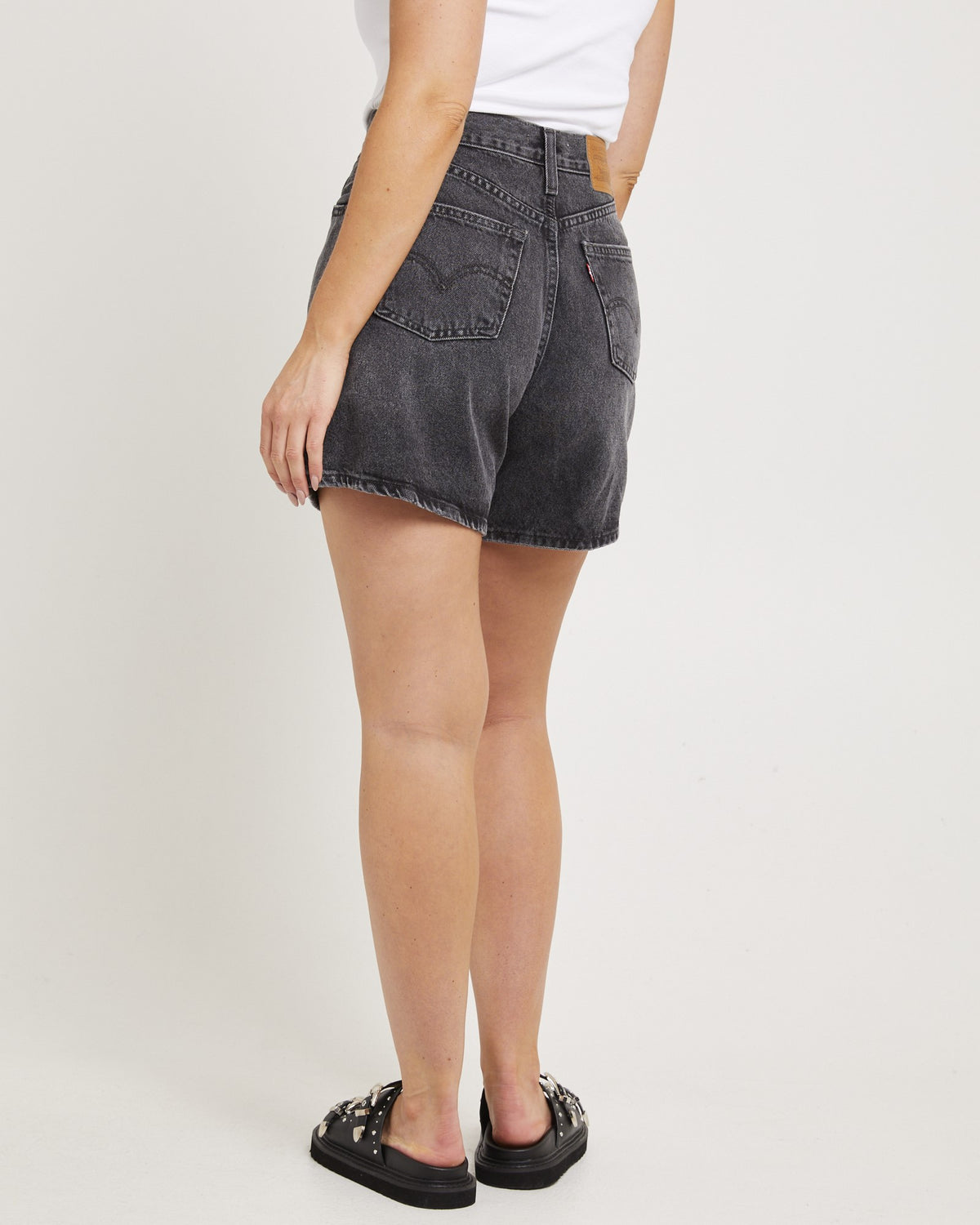 High Baggy Denim Shorts WHERE'S MY PHONE