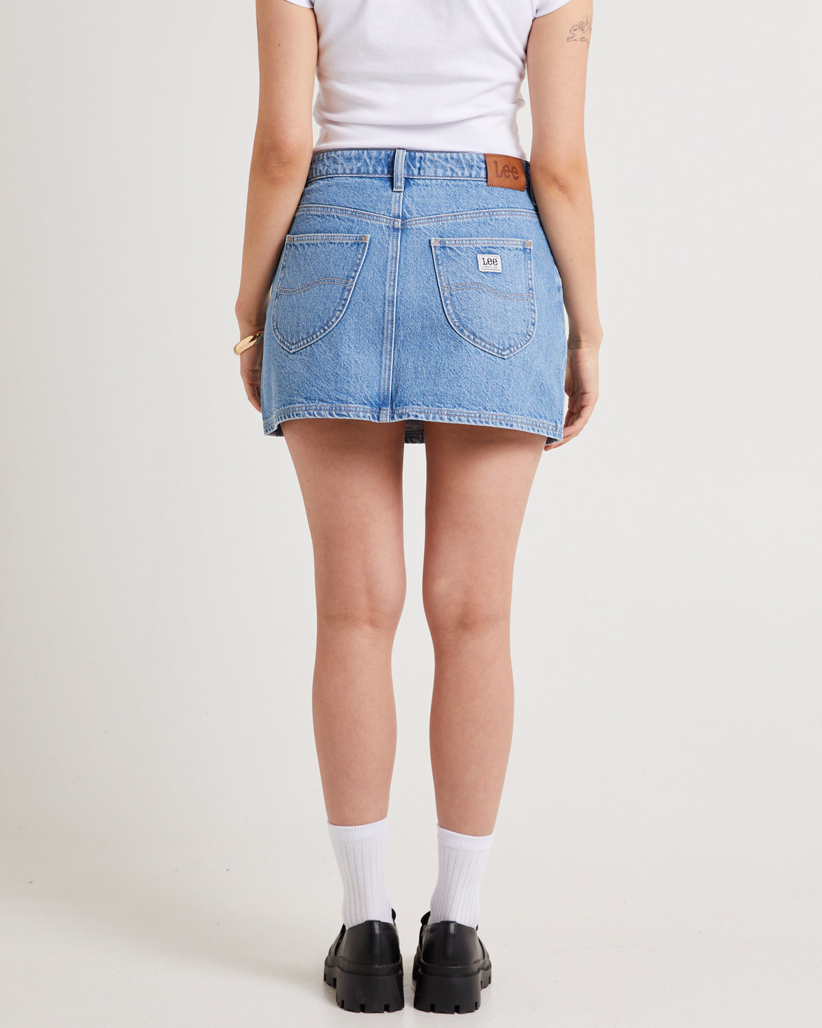 Relaxed Denim Mini Skirt BROOKLYN BLUE
