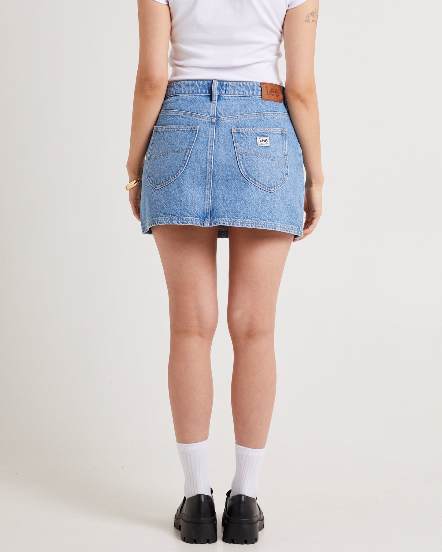 Relaxed Denim Mini Skirt