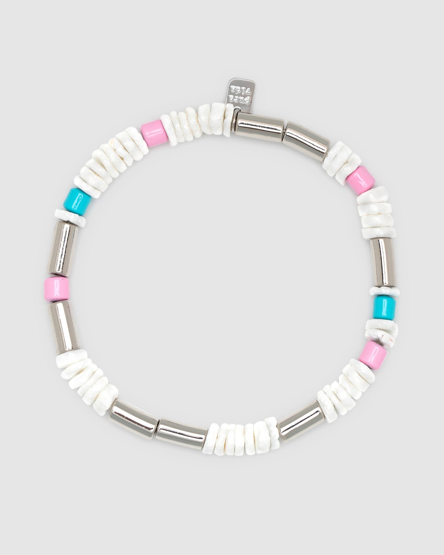 Tropical Breeze Stretch Silver Bracelet