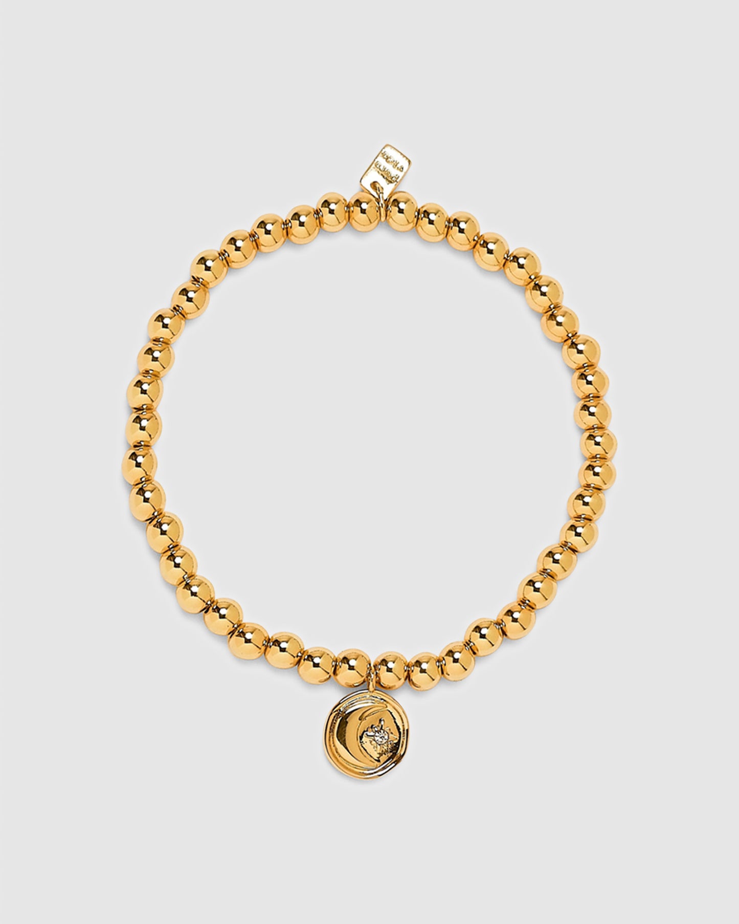 Moon Metal Stretch Gold Bracelet