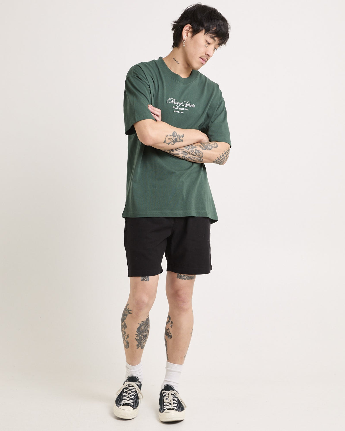 Common Linen Short BLACK