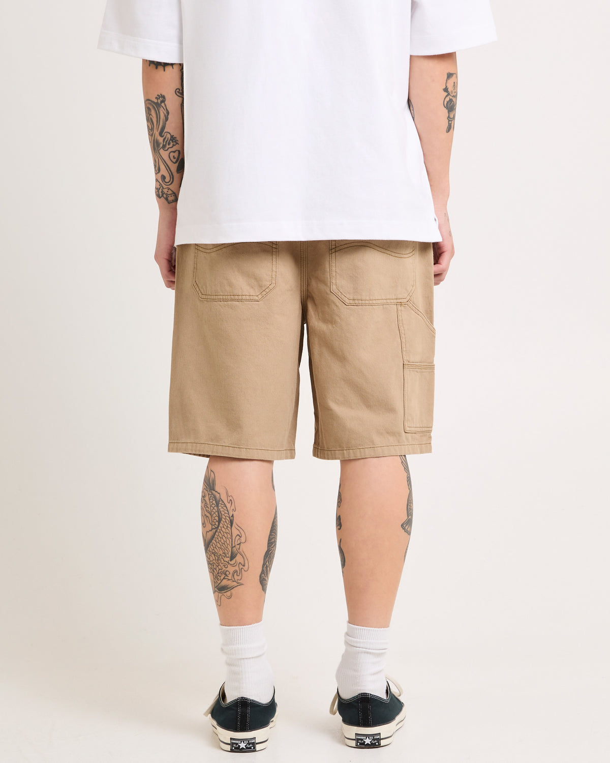 L-Five Biggie Baggy Worker Shorts SANDSTONE
