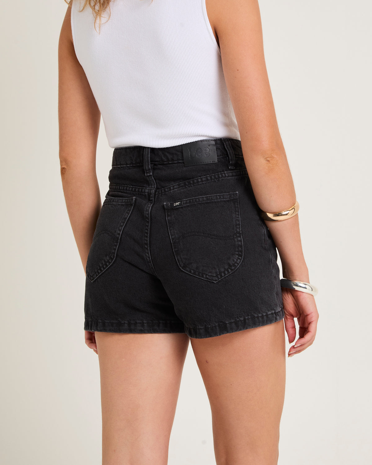High Relaxed Shorts DUSTED BLACK