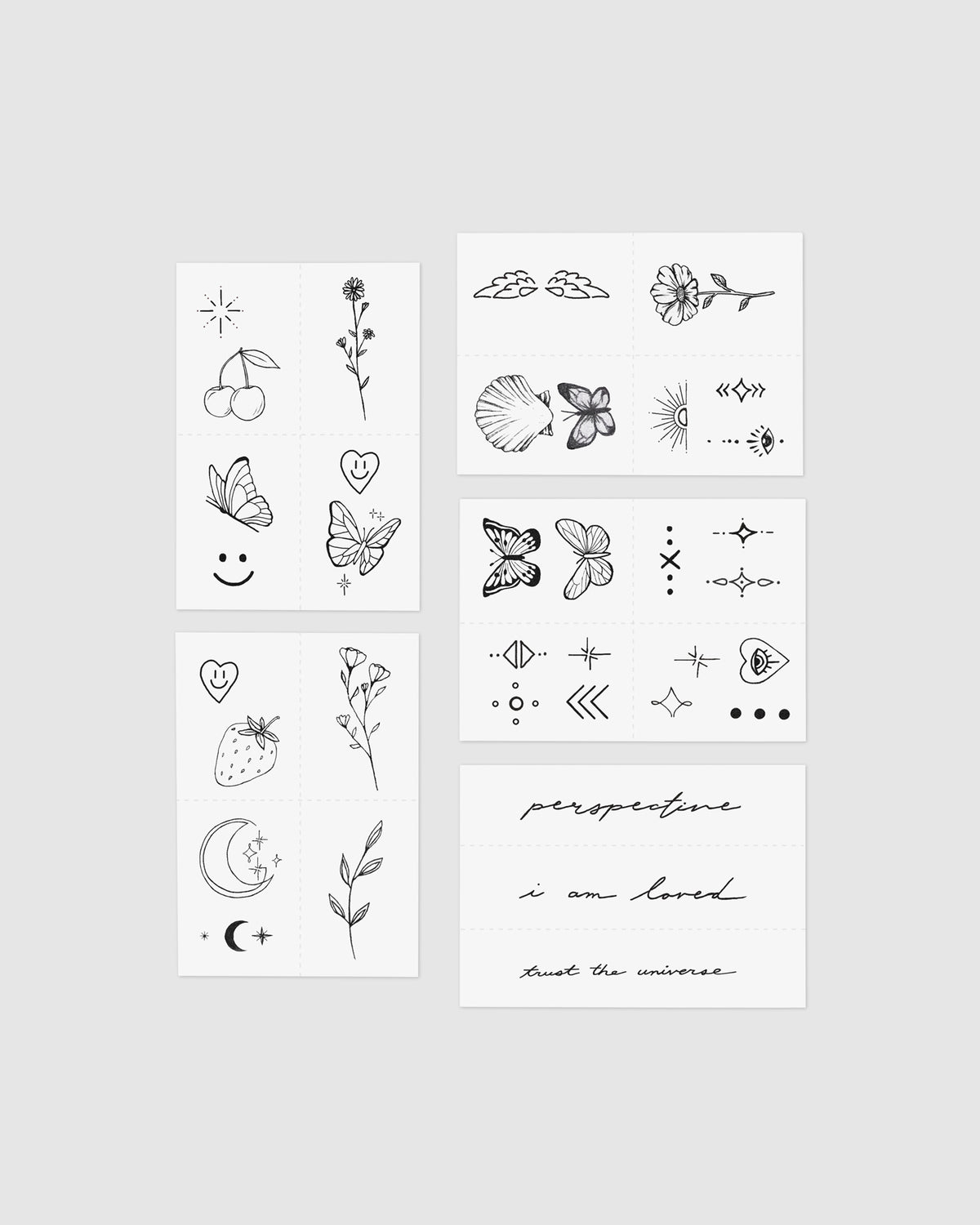 Founders Favourites Temporary Tattoo Pack BLACK