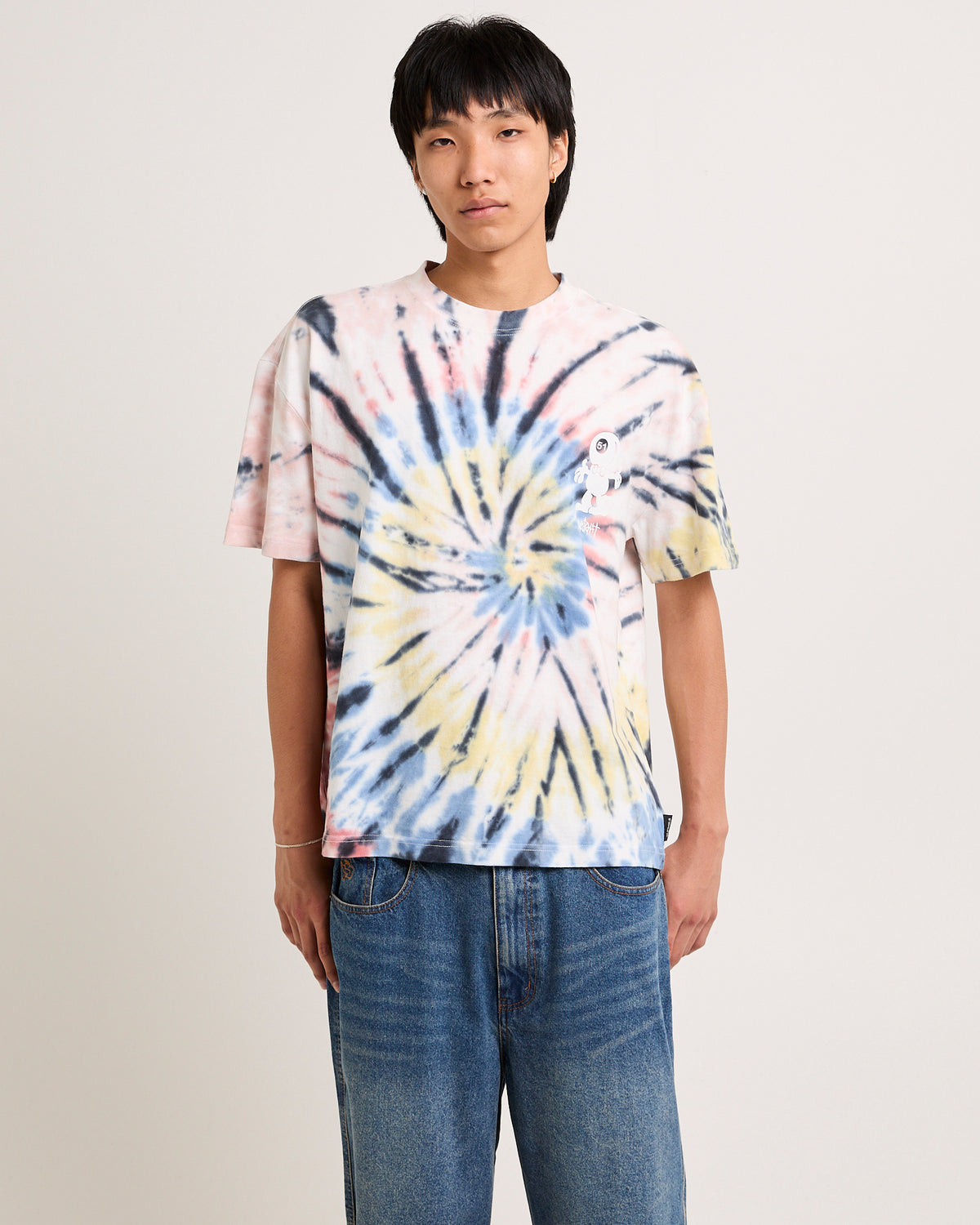 Snooker Tie Dye Cropped T-Shirt MULTI