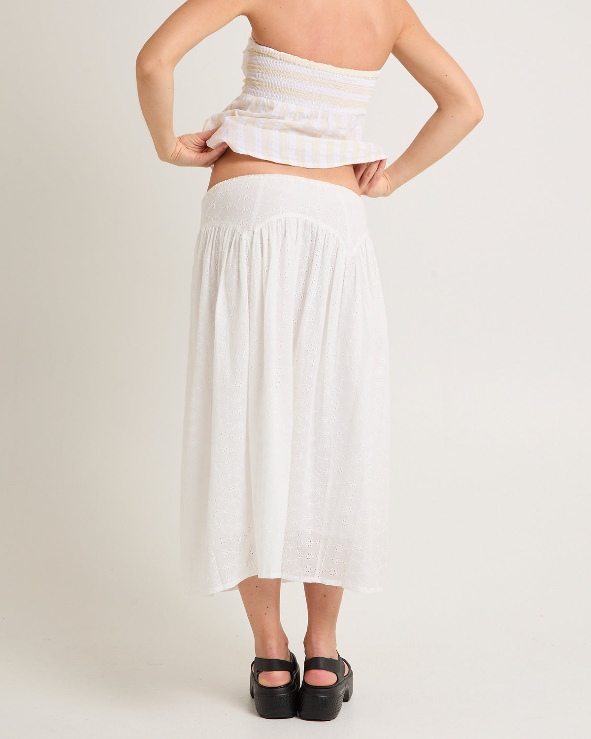 Marlow Midi Skirt WHITE