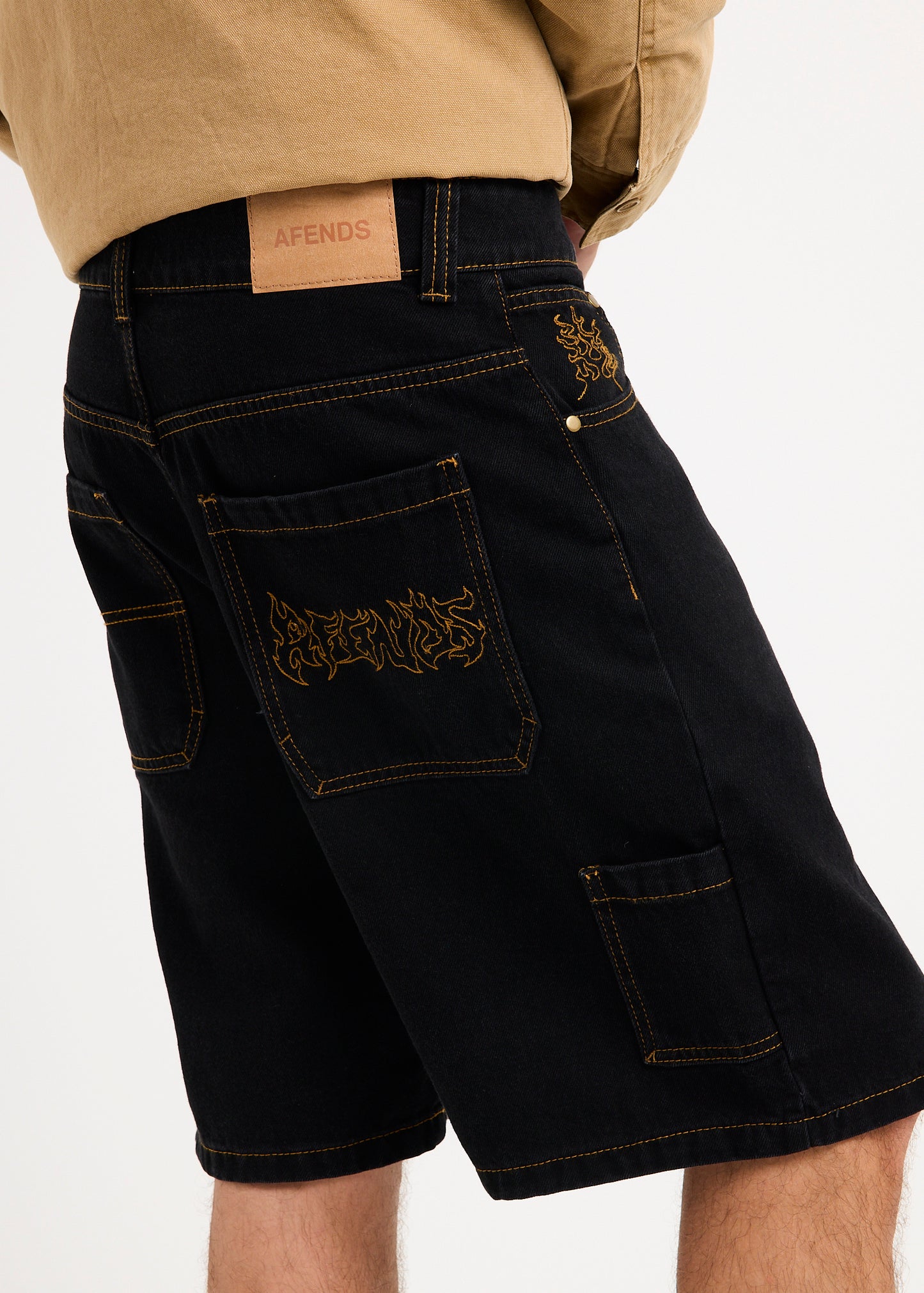Scorched Harper Denim Baggy Fit Carpenter Shorts