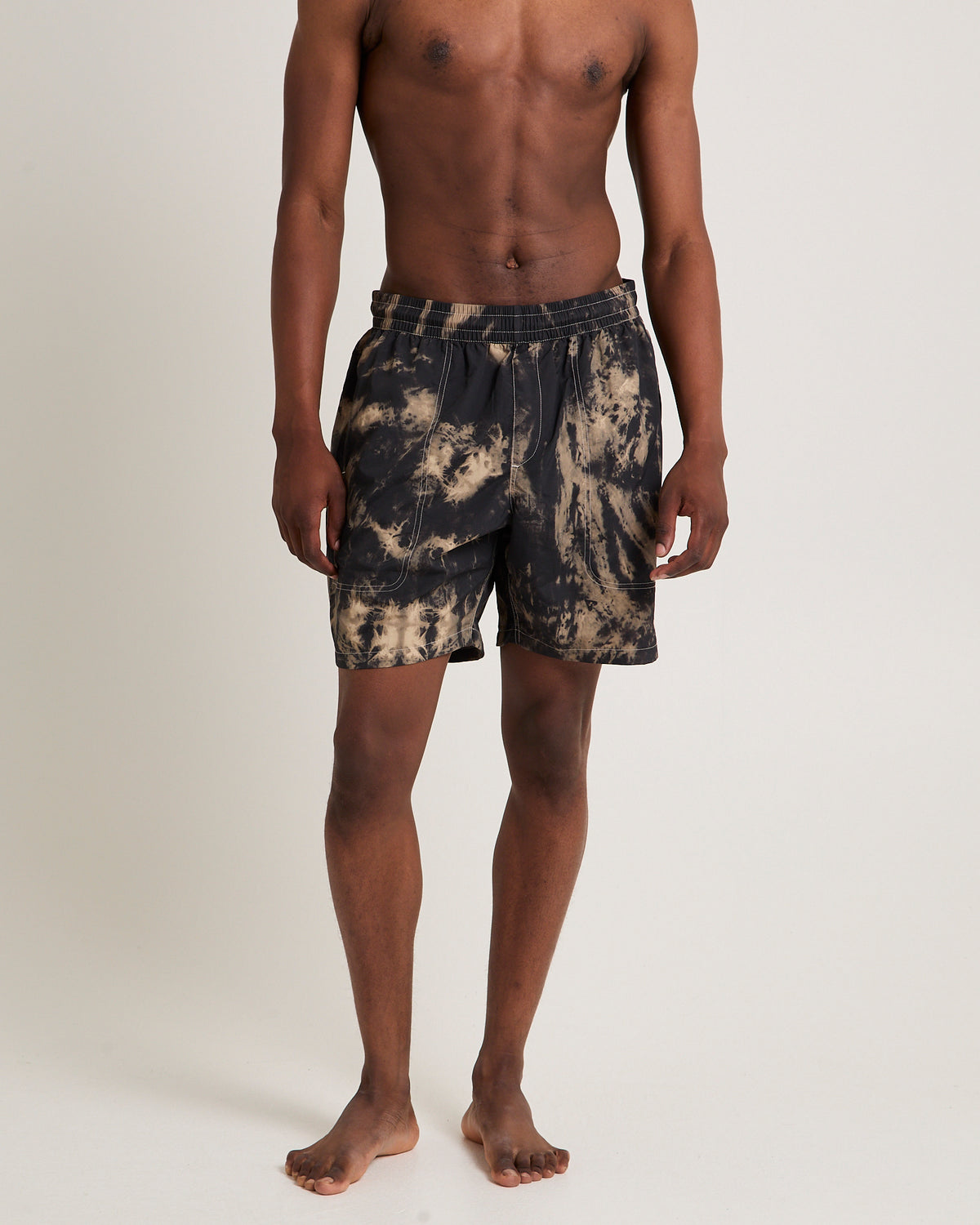 Tie Die Baywatch Swim Shorts Sand