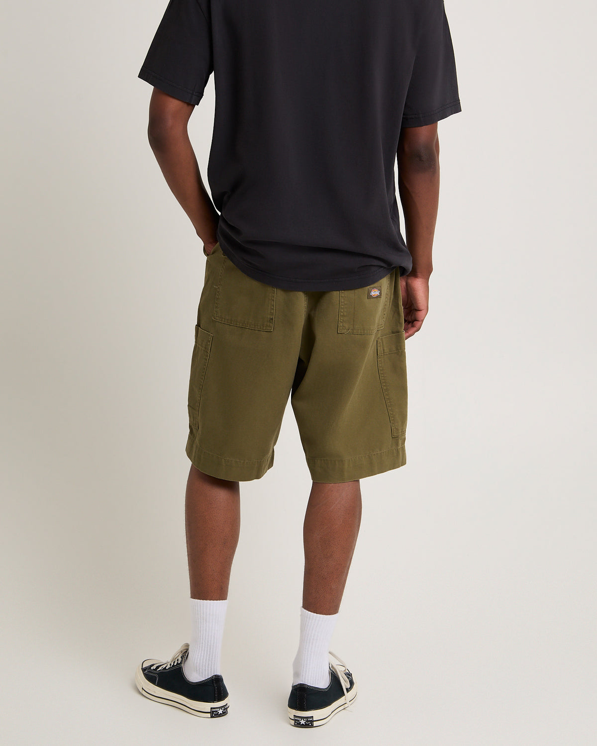 Dickies Cargo Chute Denim Shorts RINSED MOSS