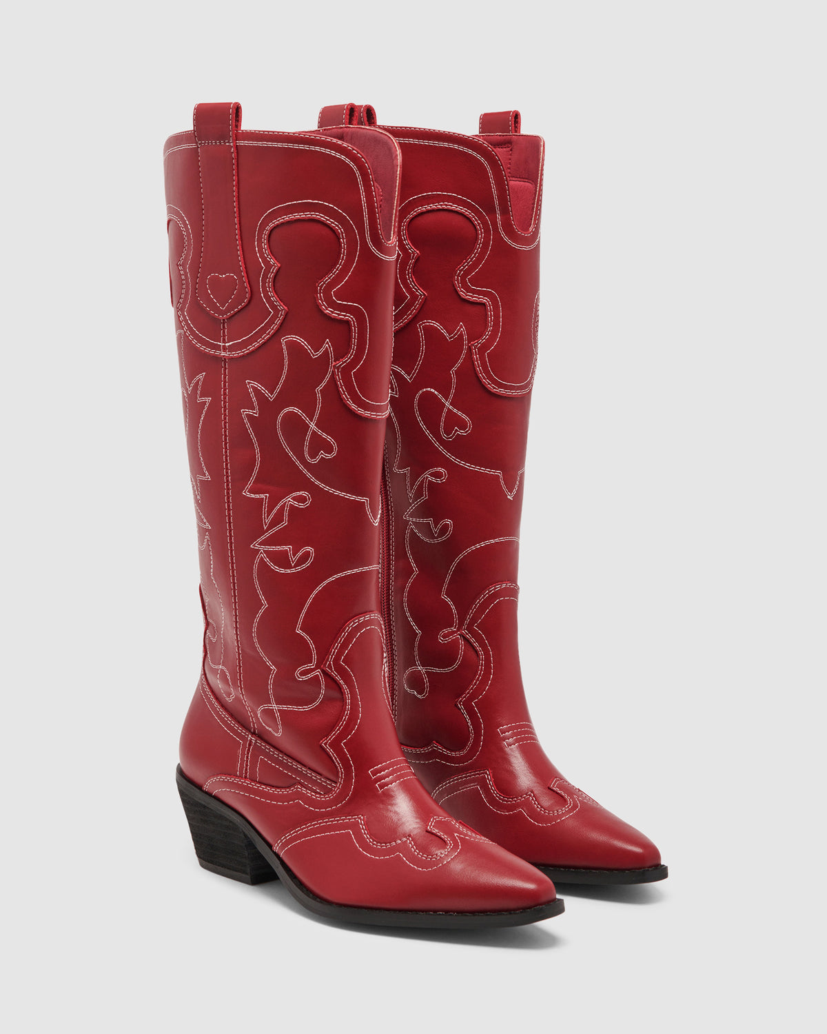 Malvin Western Boots CHERRY SMOOTH