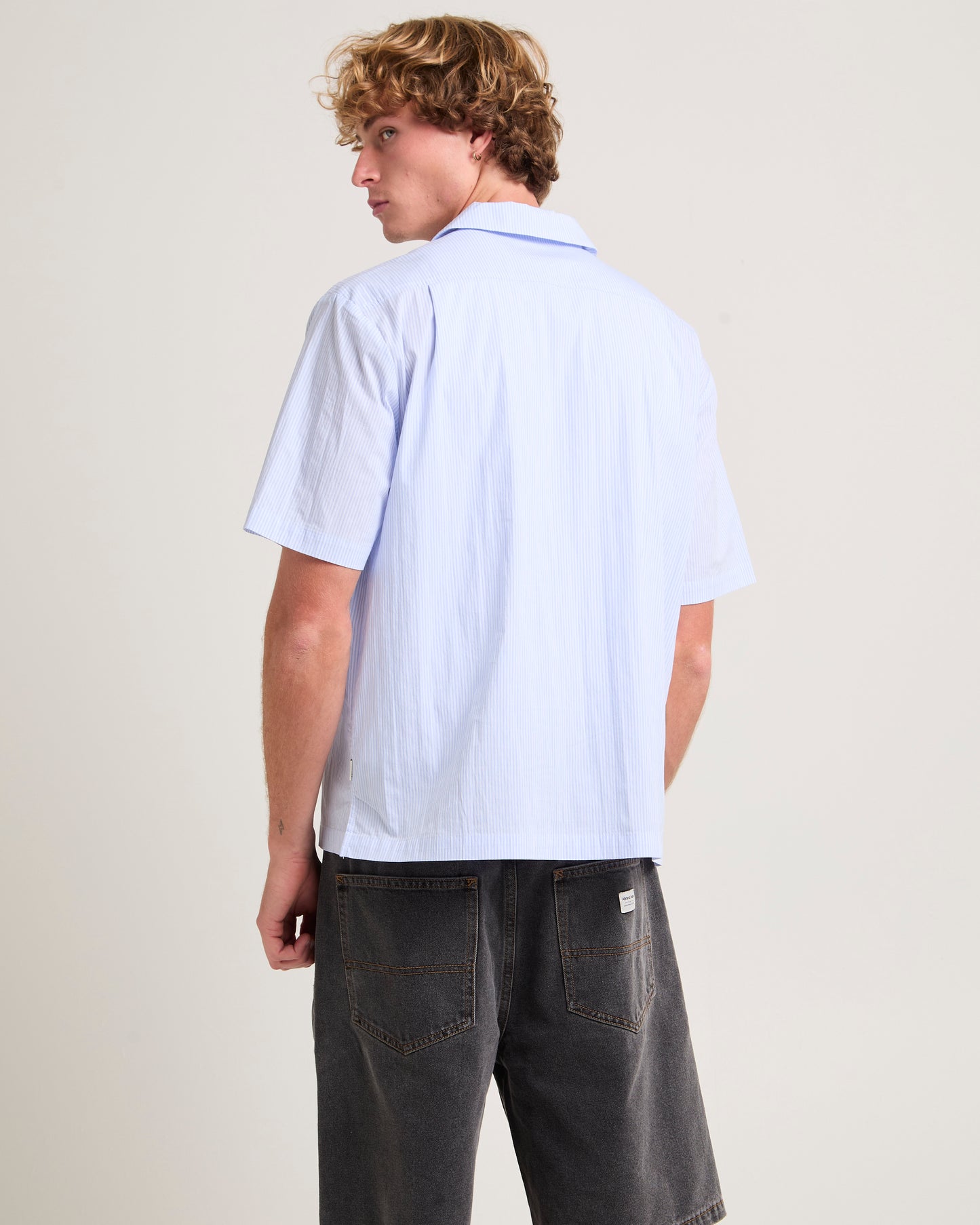 Box Striped Short Sleeve Shirt