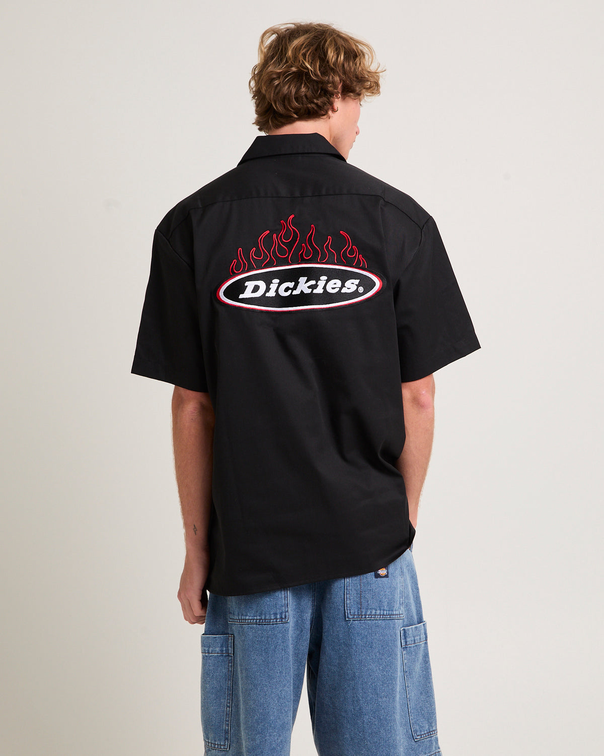 1574 Fire Boy Short Sleeve Shirt BLACK