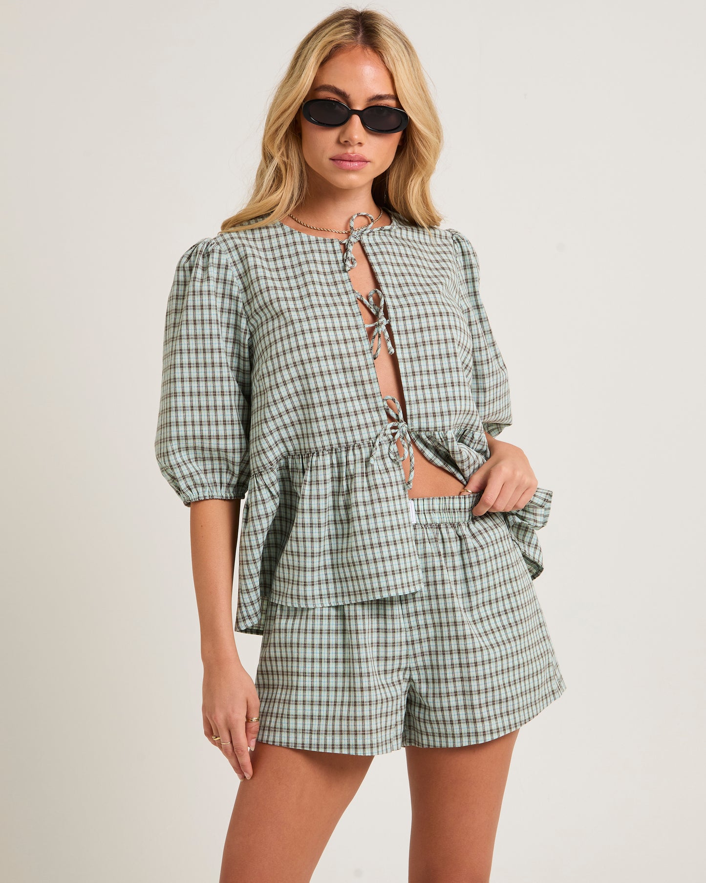 Delmar Check Frill Shirt