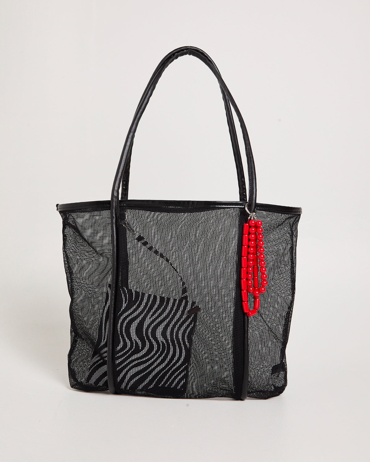 Callie Mesh Beach Bag BLACK