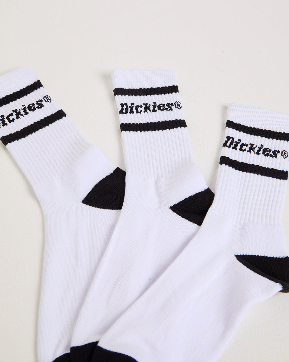 Standard Crew Socks 3 Pack BLACK / WHITE