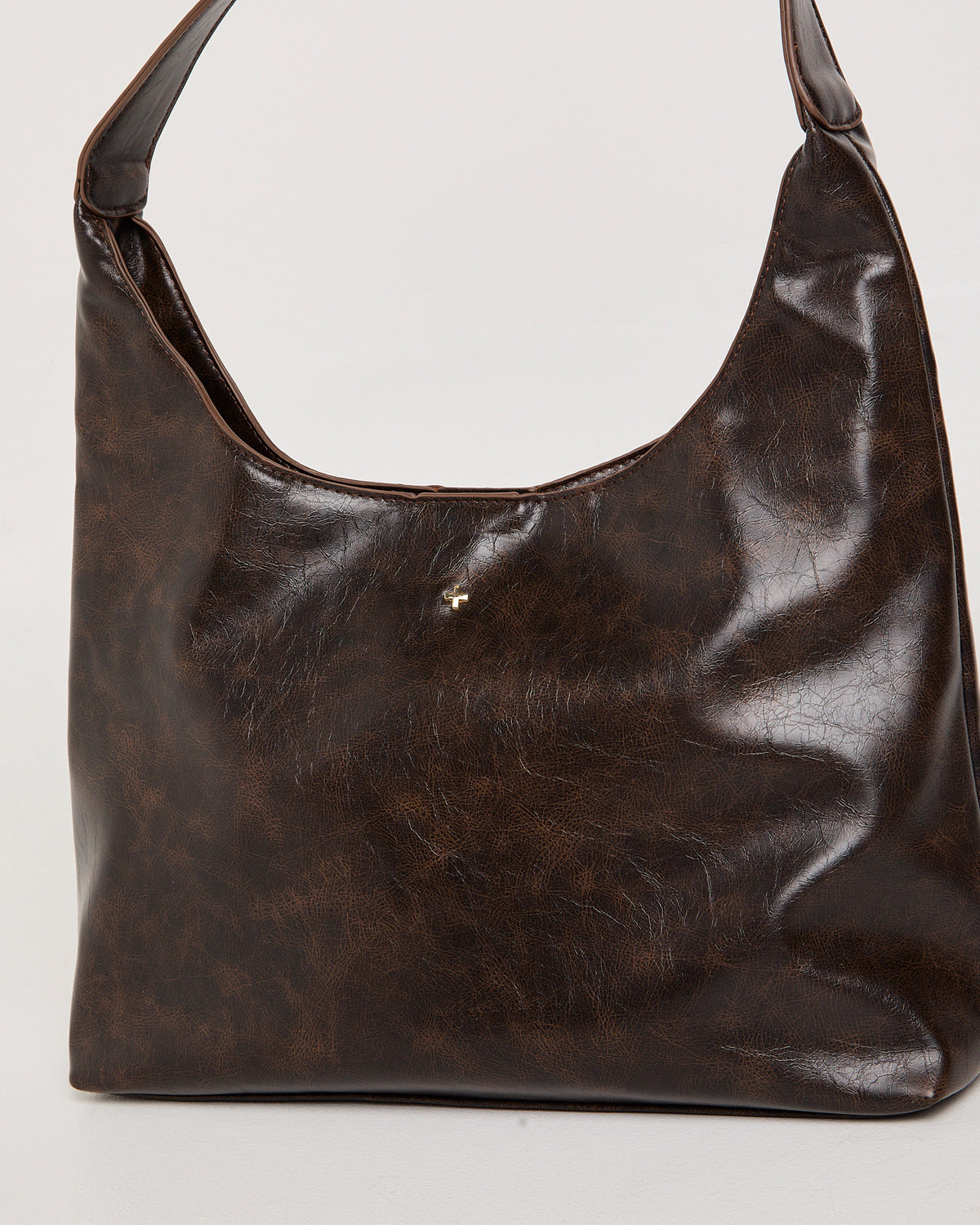 Jami Hobo Shoulder Bag CHOC DISTRESSED CRINKLE