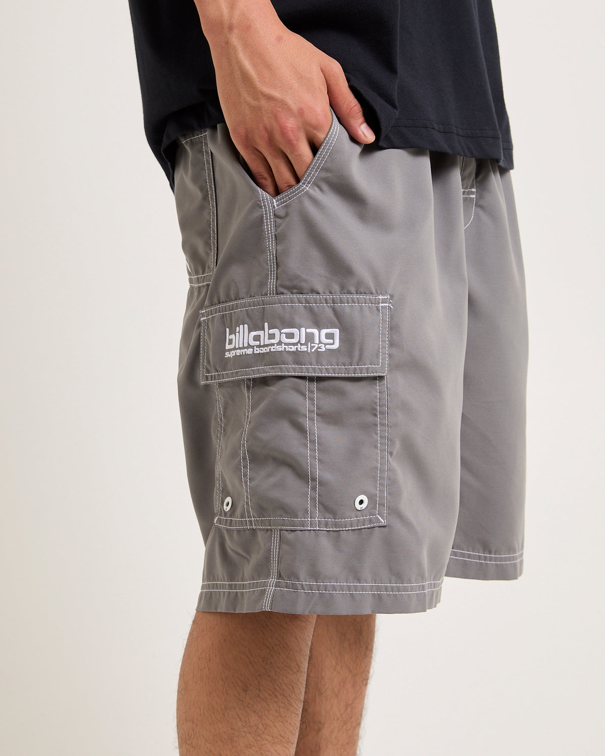 Throw On Boardshorts PEWTER