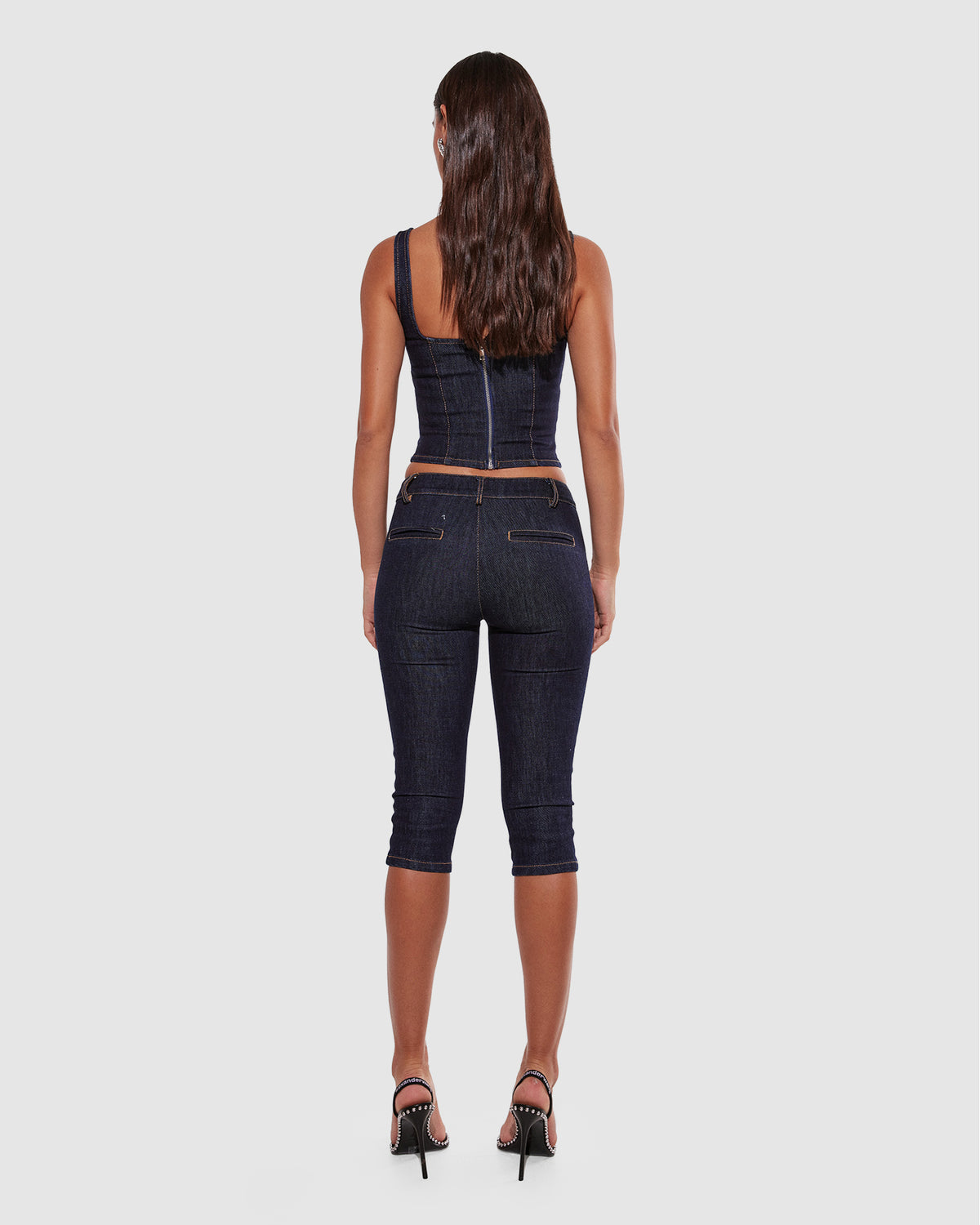 Hannah Capri Denim Pants DARK DENIM
