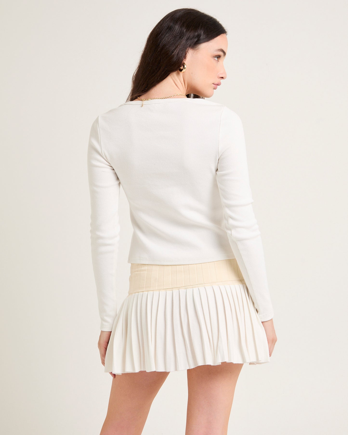 Maddy Button Asymmetric Top