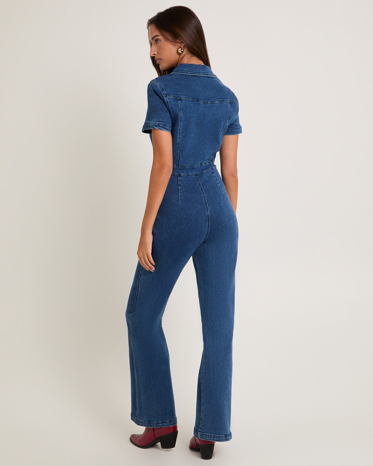 Nikki Denim Maxi Boiler Suit MIDNIGHT BLUE