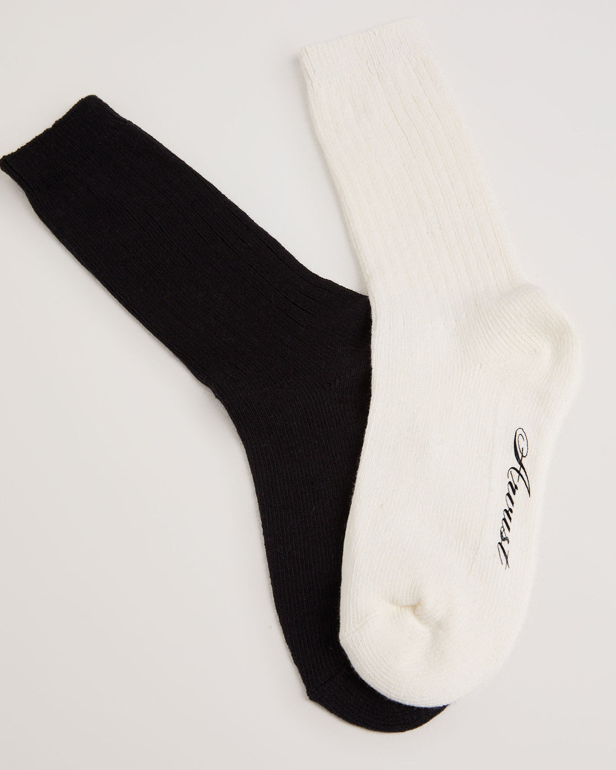Boston Socks 2 Pack BLACK/WHITE