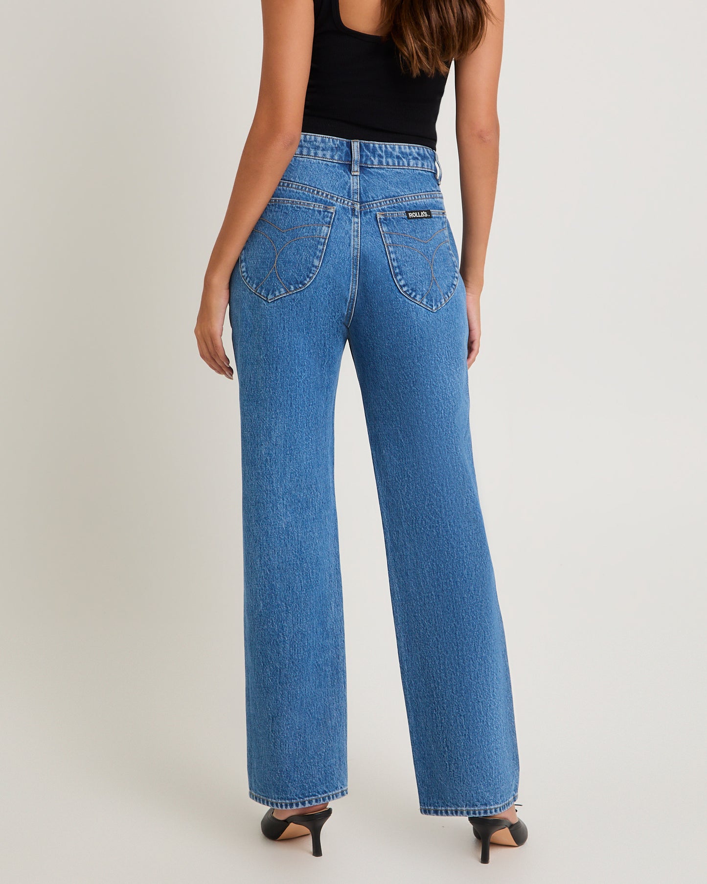 90s Relaxed Denim Jeans River Blue