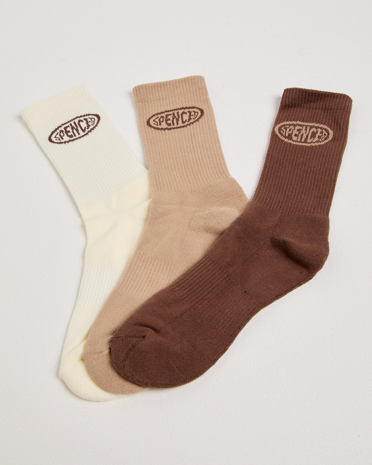 Fisheye 3 Pack Socks BROWN