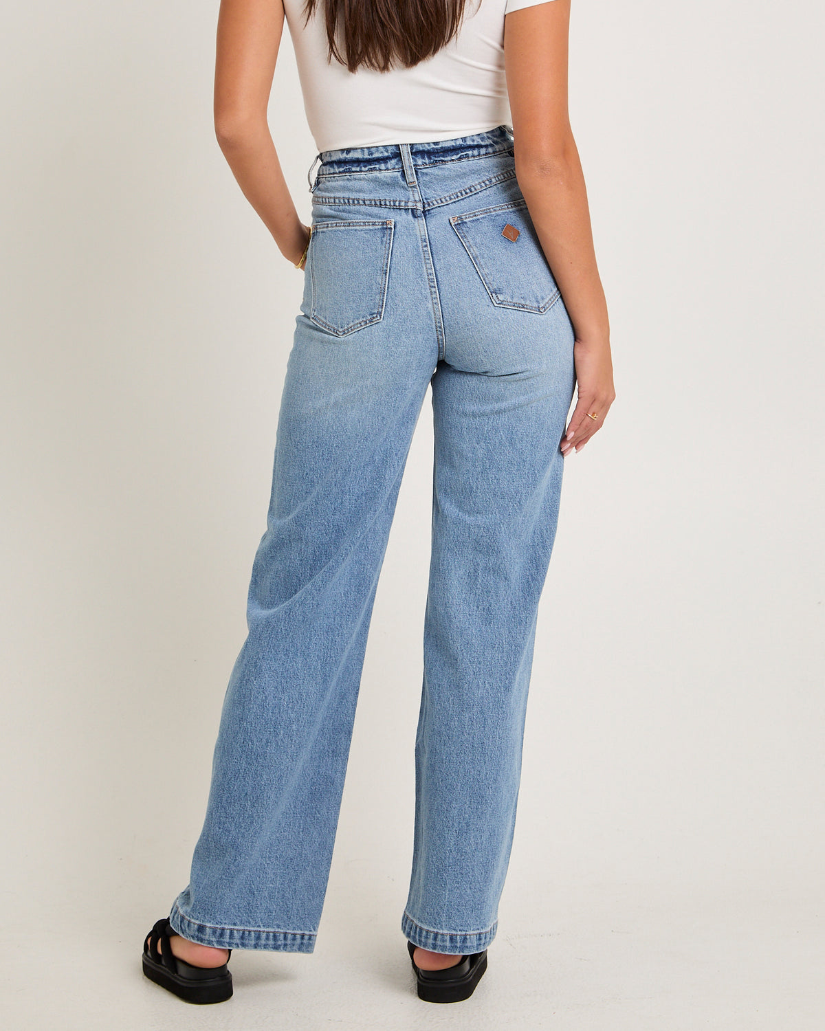 94 High & Wide Jeans Liv LIGHT VINTAGE BLUE