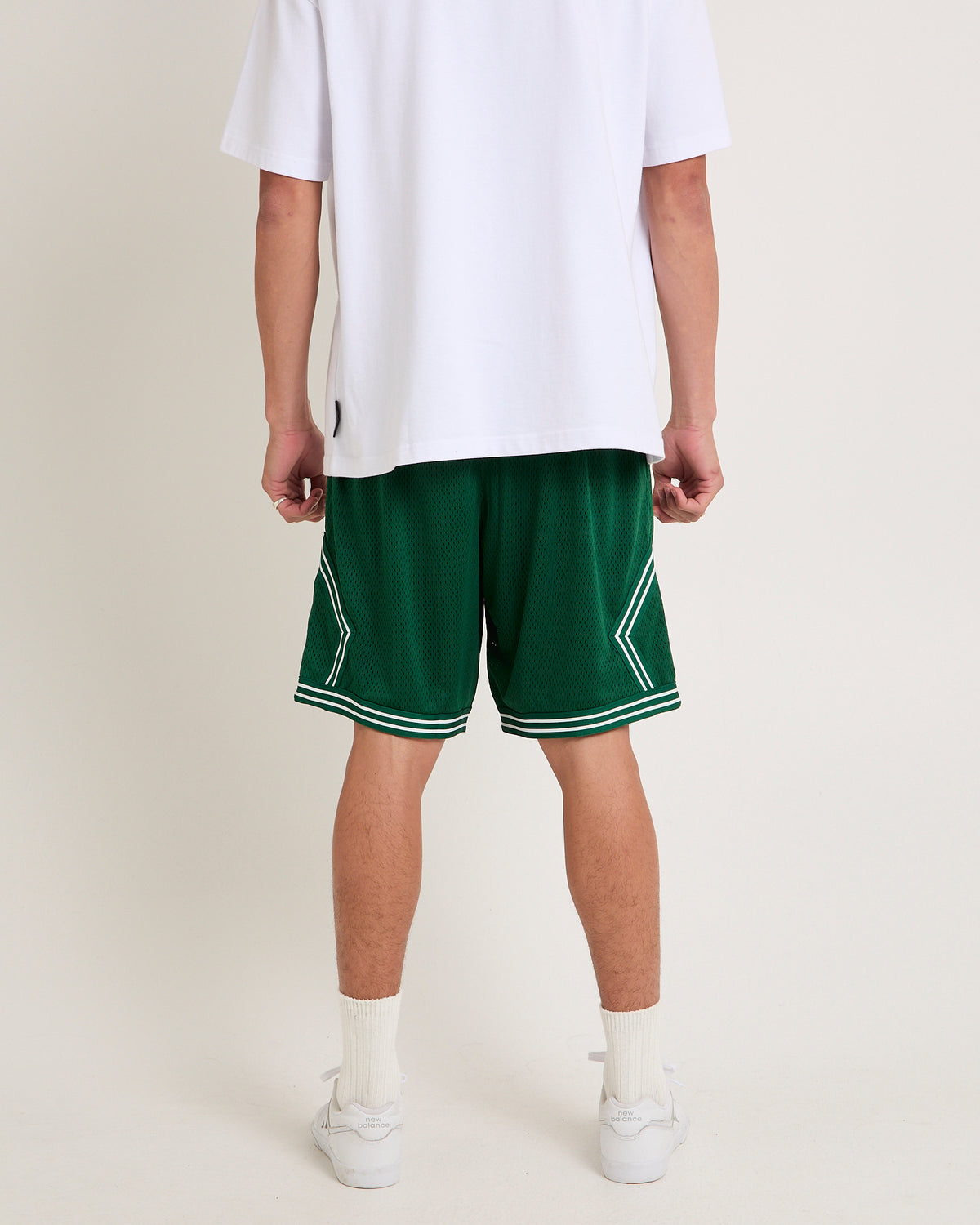 Ball Park Shorts Hardwood Classics GREEN/ WHITE