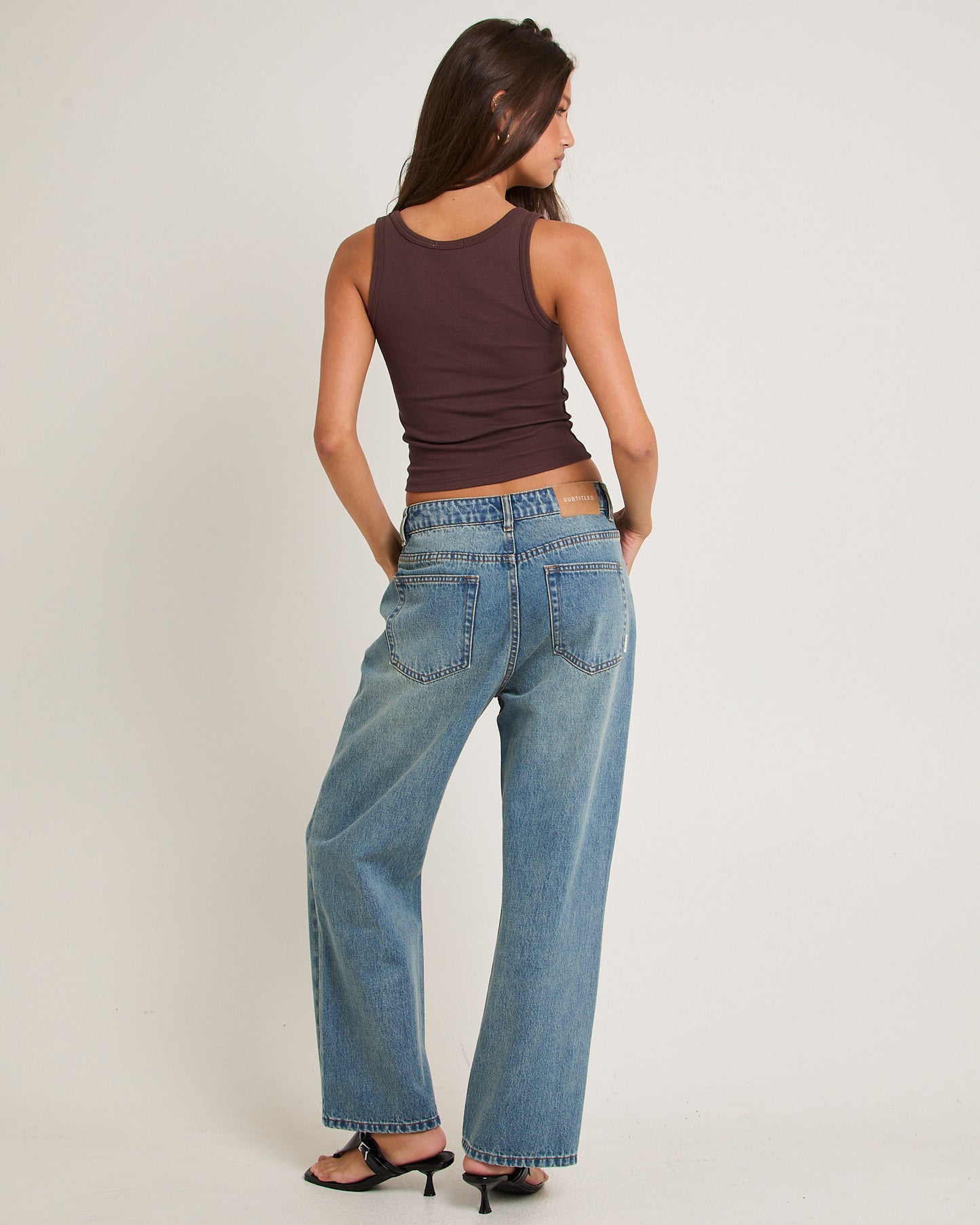 Alexa Mid Rise Denim Jeans Petite Relaxed